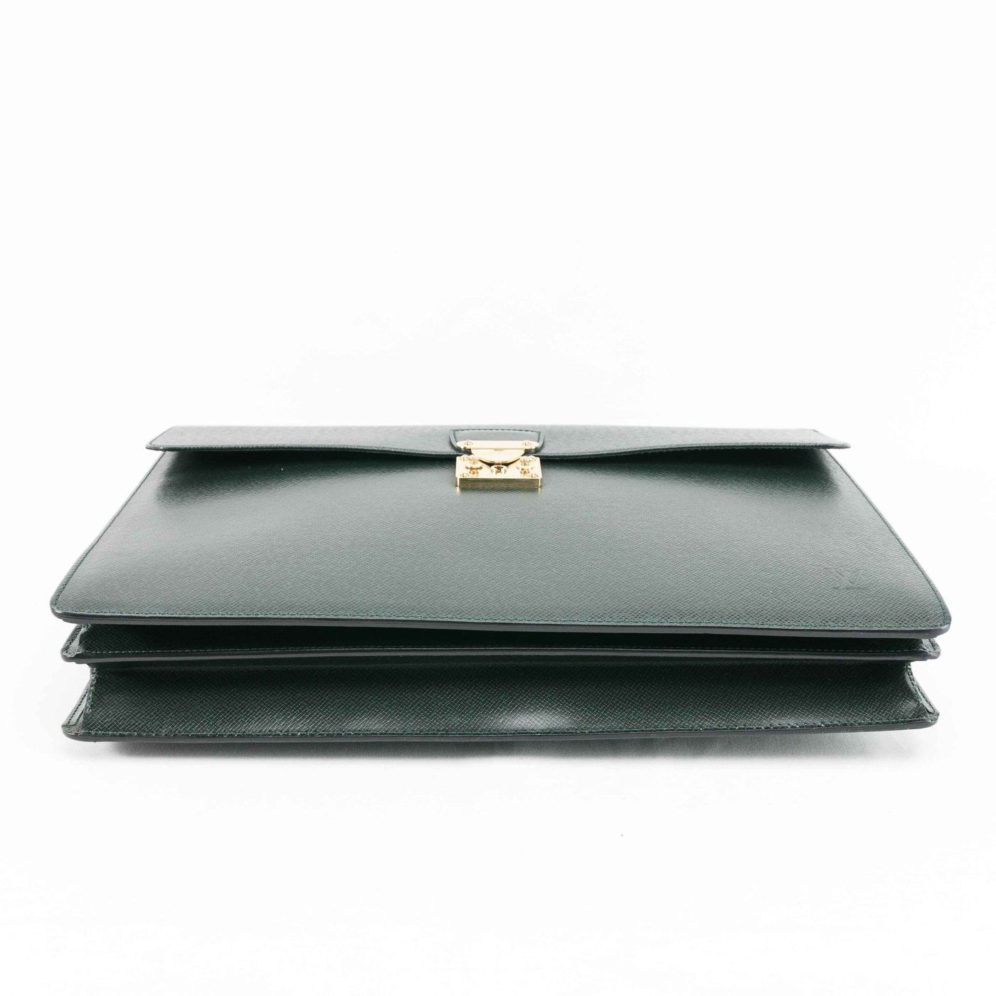 Louis Vuitton Louis Vuitton Green Taiga Leather Robusto Briefcase Size ONE SIZE - 7 Thumbnail