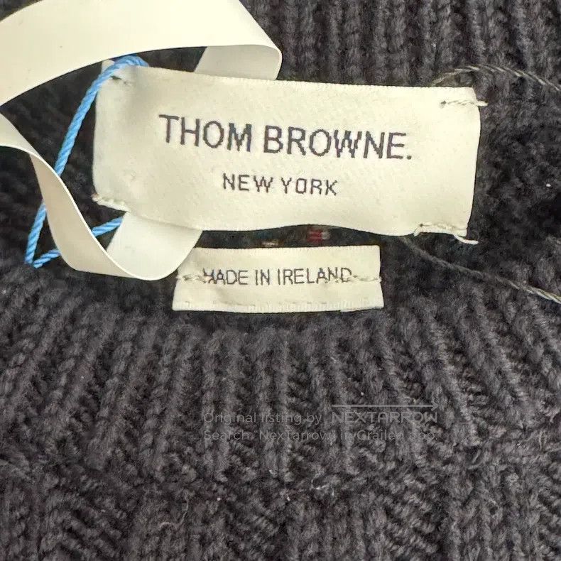 Thom Browne Thom Browne Navy Blue Wool Sweater Size US XS / EU 42 / 0 - 2 Thumbnail