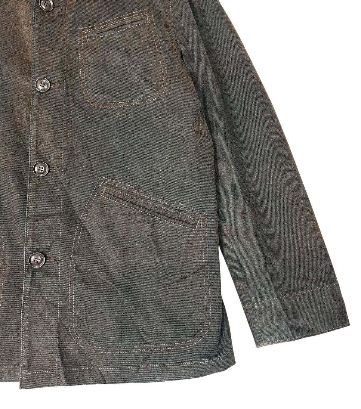 Japanese Brand Blue Tornado Wax Cotton Button Jacket Size US L / EU 52-54 / 3 - 6 Thumbnail