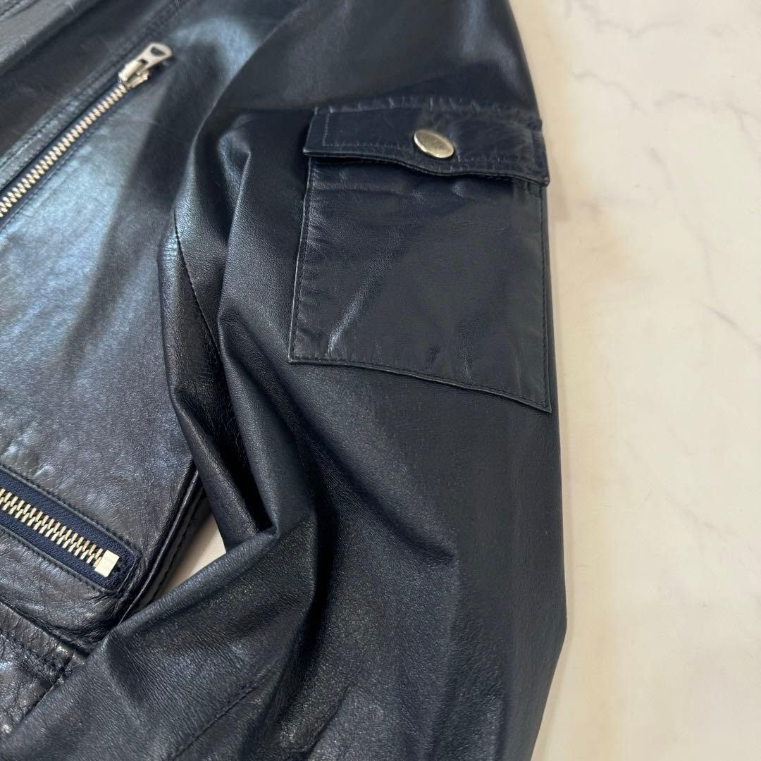 Undercover 07SS navy cow leather jacket 2 Size US M / EU 48-50 / 2 - 10 Thumbnail