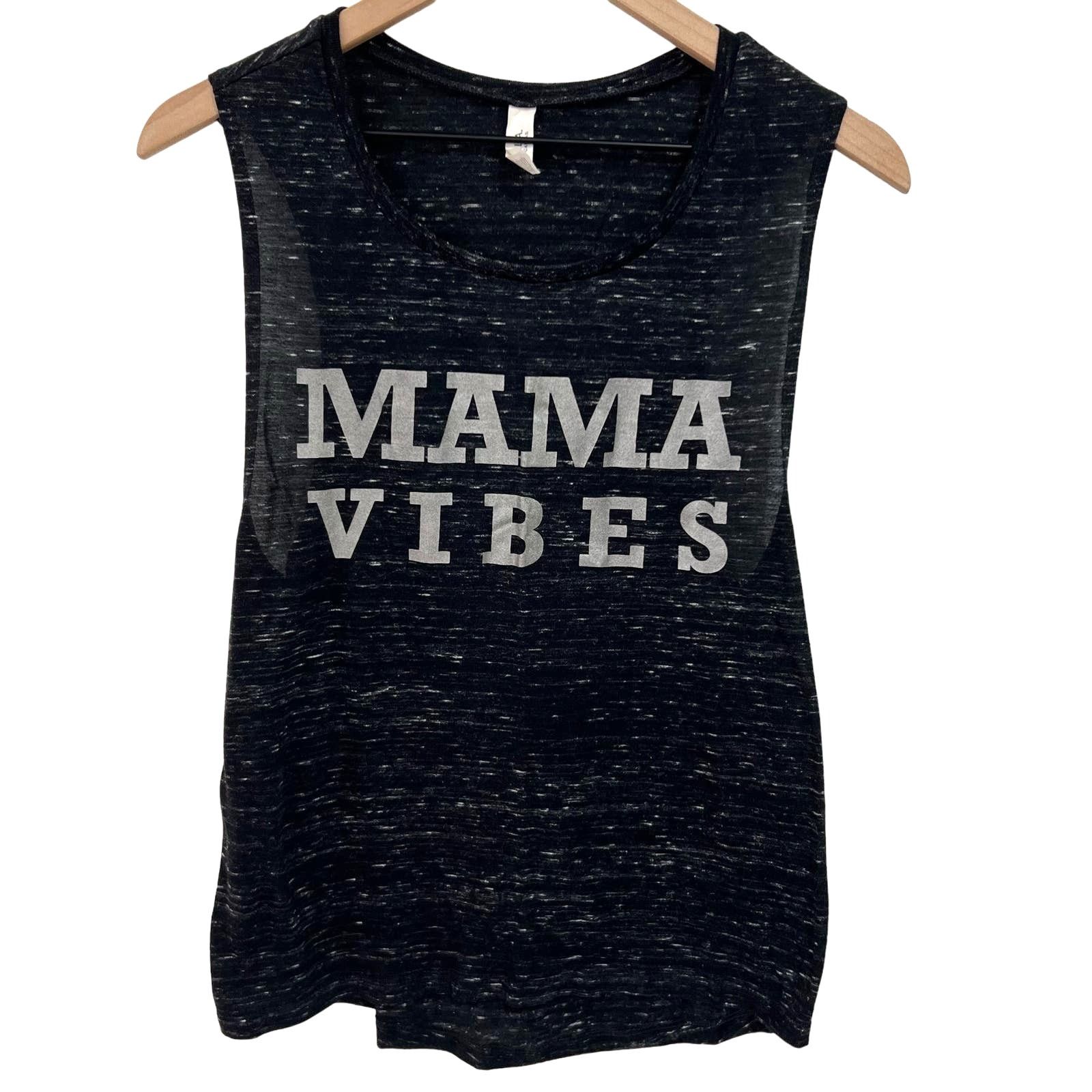 Other Mama Vibes Heathered Gray Muscle Tank Top Size Medium Size M / US 6-8 / IT 42-44 - 1 Thumbnail