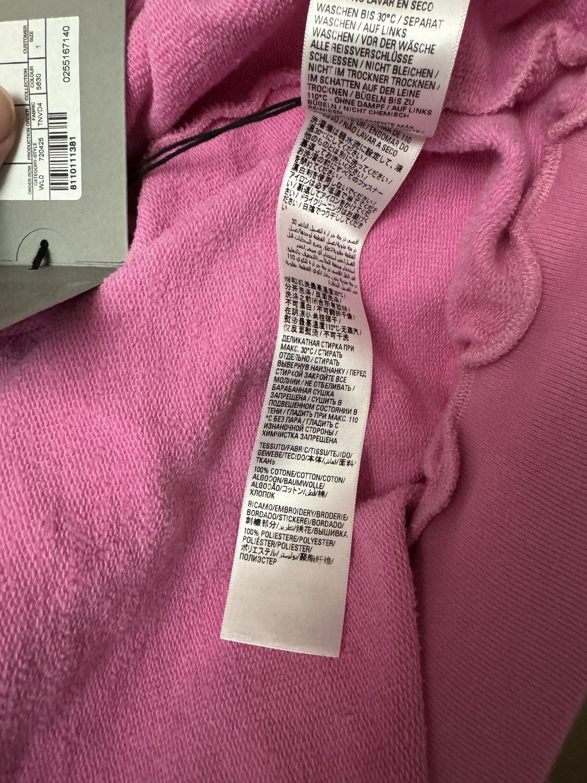 Balenciaga AW22 BALENCIAGA PINK polo hoodie Sz.1 Size US S / EU 44-46 / 1 - 13 Thumbnail