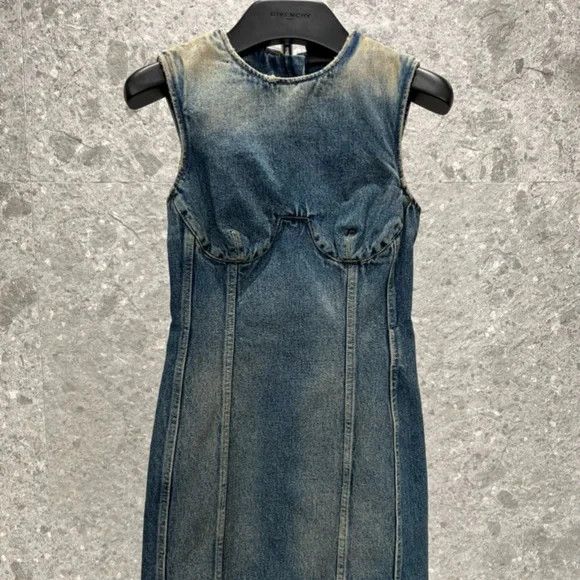 Givenchy GIVENCHY Denim Mini Dress - MILITARY BLUE - NEW WITH TAGS Size M / US 6-8 / IT 42-44 - 13 Thumbnail