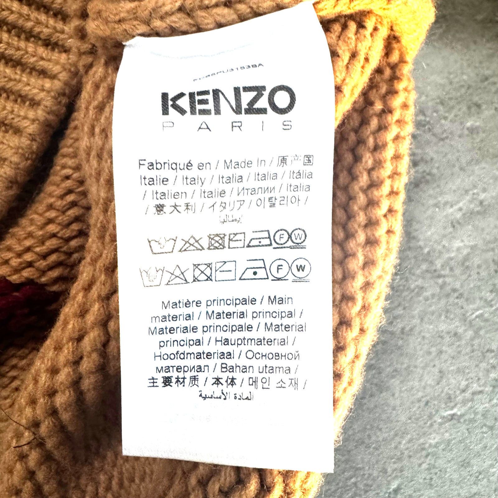 Kenzo KENZO: Men's Wool Intarsia Knit Sweater - Size XS Size US XS / EU 42 / 0 - 6 Thumbnail