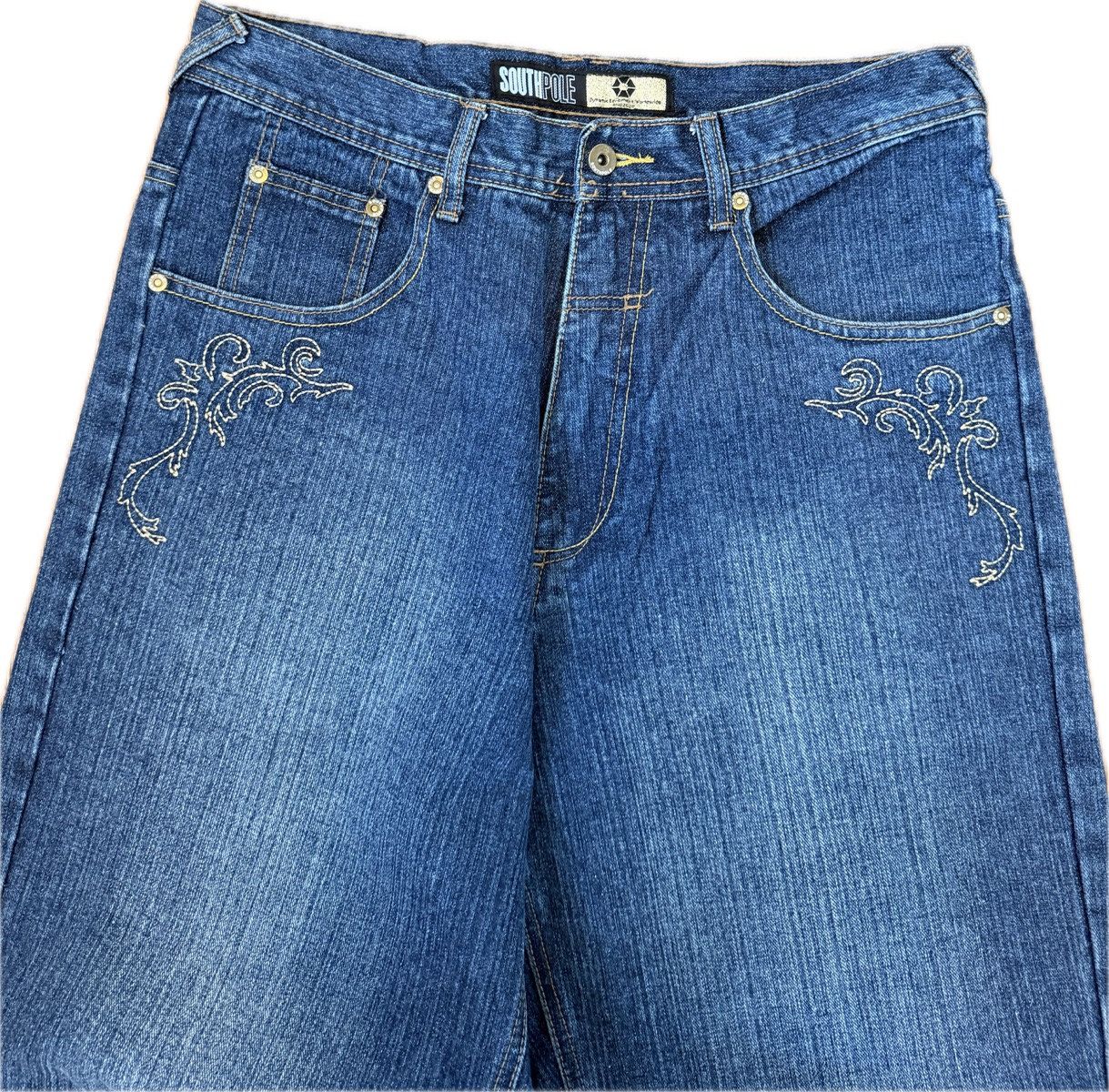 Southpole Vintage Gold Embroidery Southpole Jeans Size US 33 - 6 Thumbnail