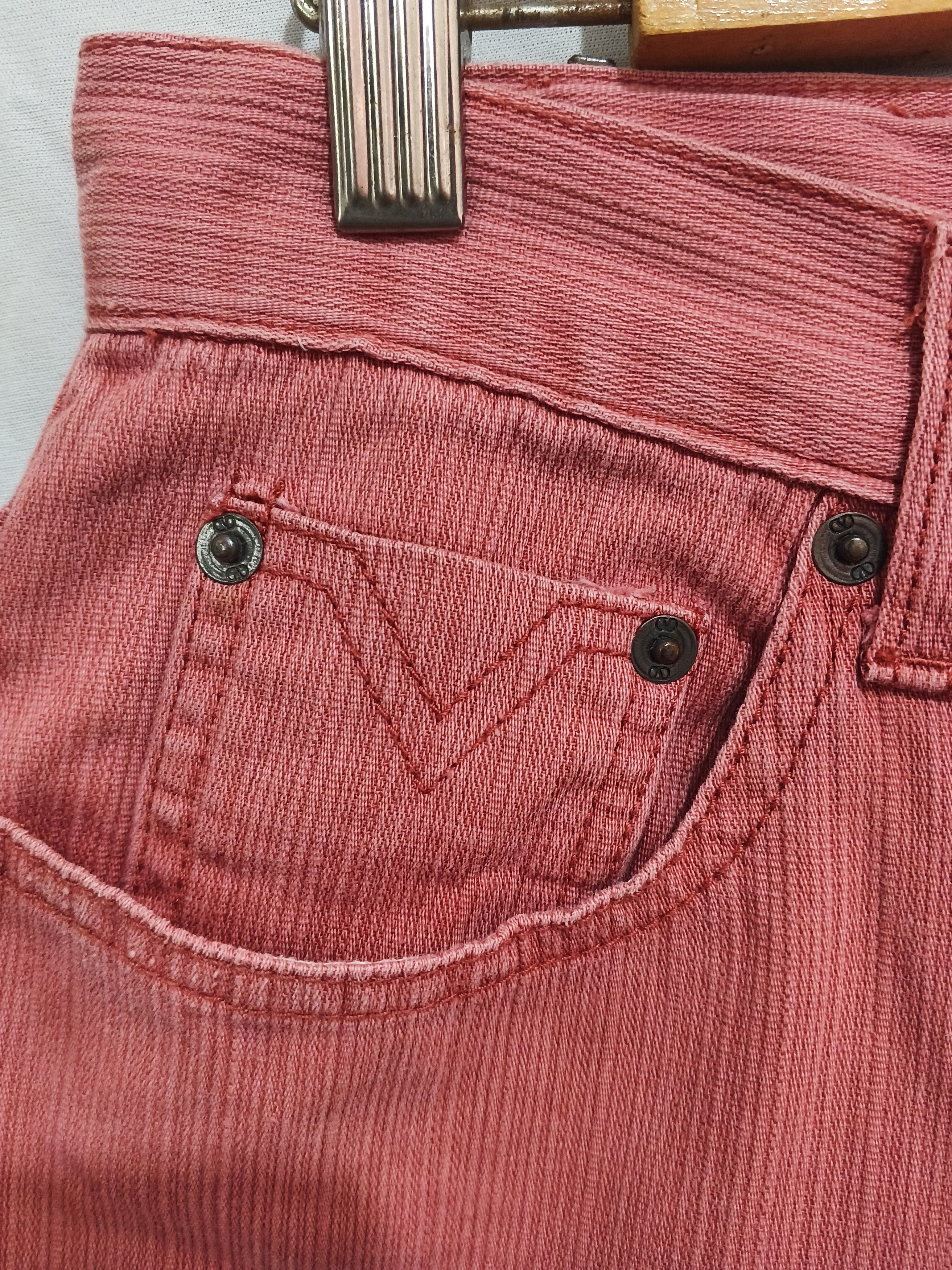 Valentino Vintage Valentino Jeans Straight Fit Pink Denim Size 26" / US 2 / IT 38 - 8 Thumbnail