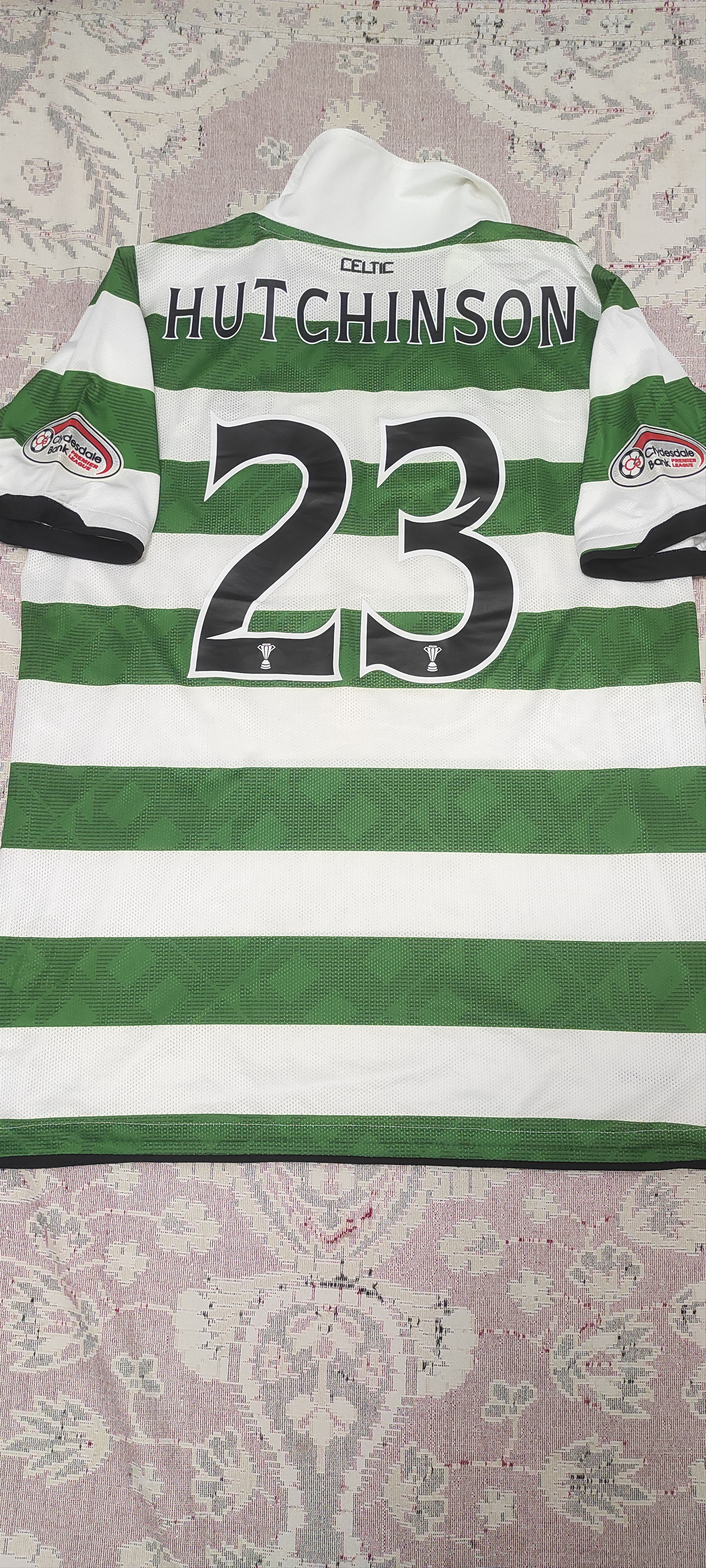 Nike Celtic #23 Hutchinson Match Worn Home football 2010 - 2012 Size US L / EU 52-54 / 3 - 2 Thumbnail