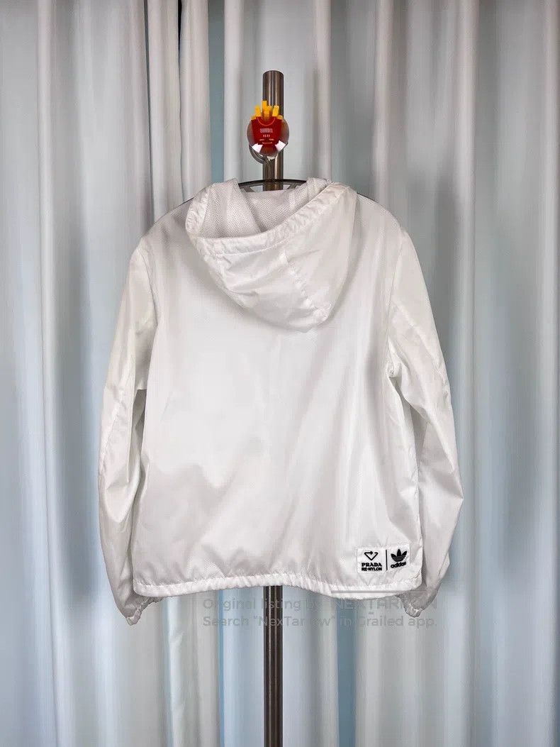 Prada Prada Co-branded triangle white side striped zipper jacket Size US M / EU 48-50 / 2 - 2 Thumbnail