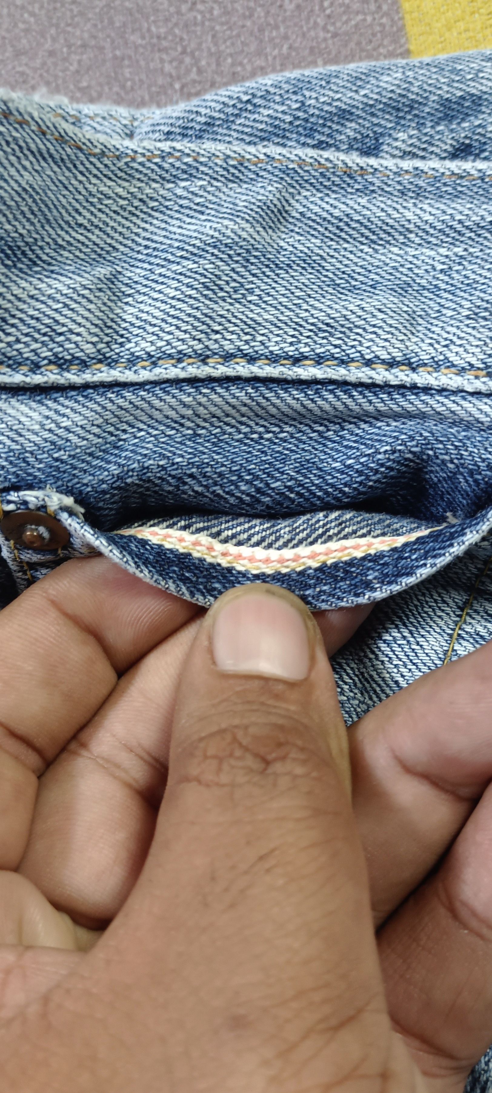 Edwin Edwin Selvedge 505z Orange tag Distressed Denim (30) Size US 30 / EU 46 - 7 Thumbnail