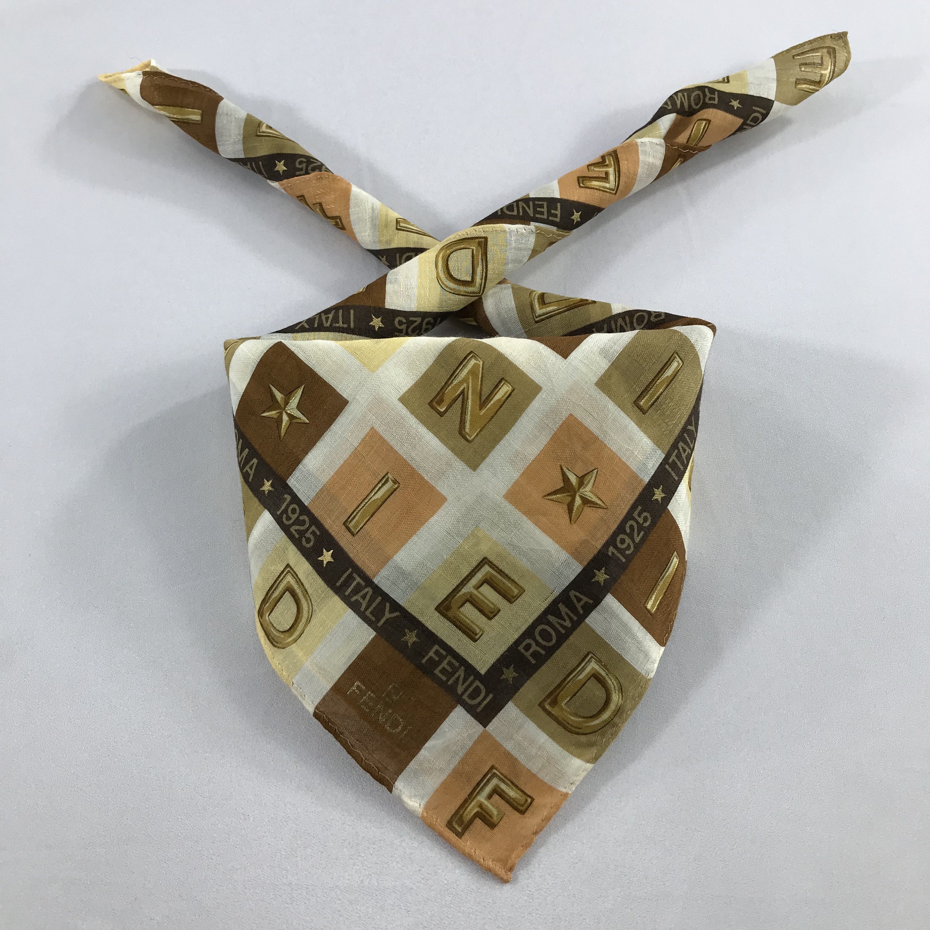 Vintage Vintage Fendi Bandana / Handkerchief / Neckerchief -S2321 Size ONE SIZE - 3 Thumbnail