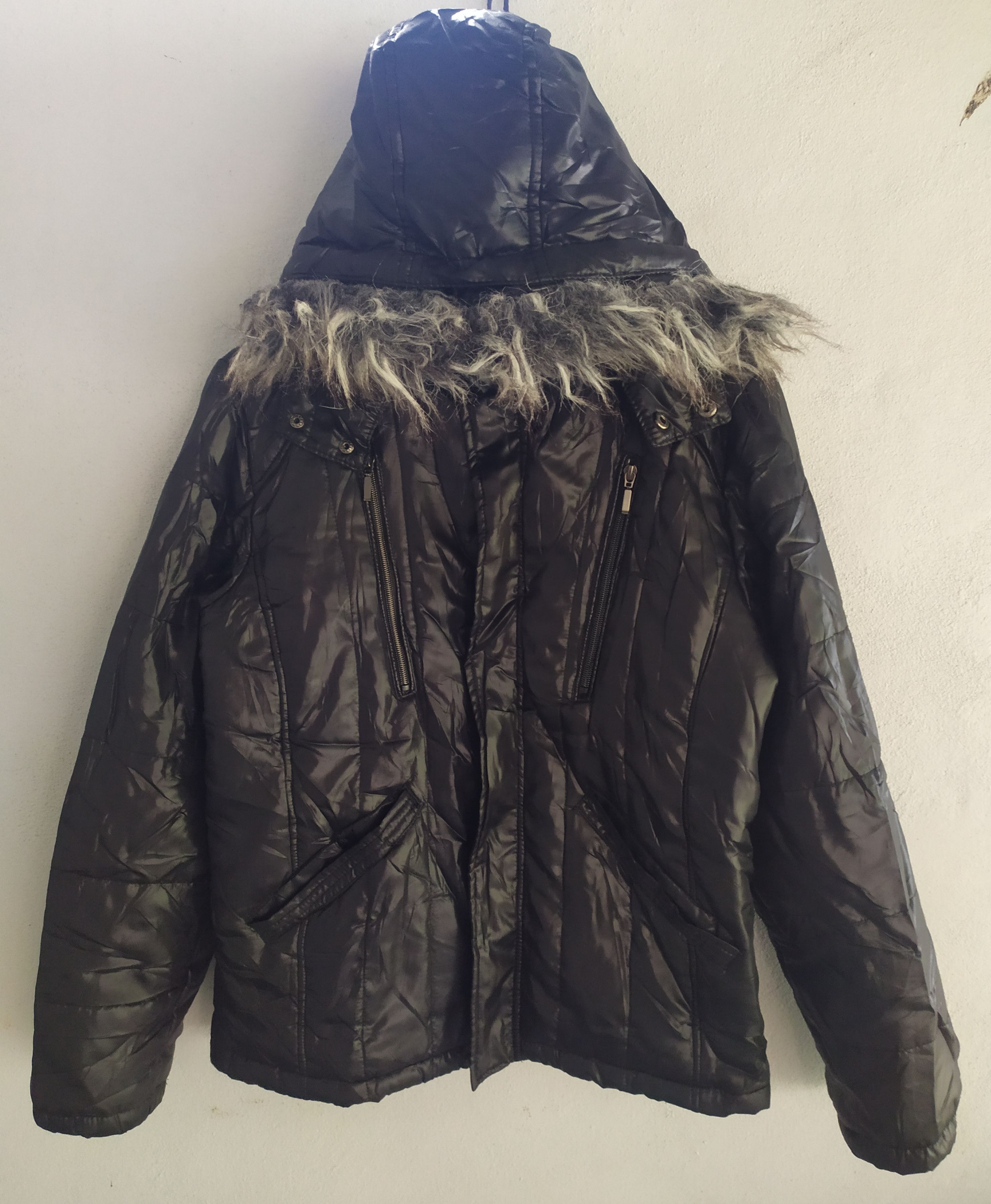 If Six Was Nine 2000s Roushatte Fur Puffer Hoodie Jacket Size US M / EU 48-50 / 2 - 1 Thumbnail