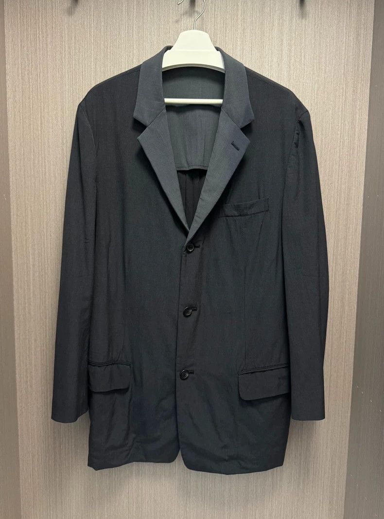 Yohji Yamamoto Yohji Yamamoto size 4 00 SS cold dyed wool suit with diffe Size 36R - 1 Thumbnail