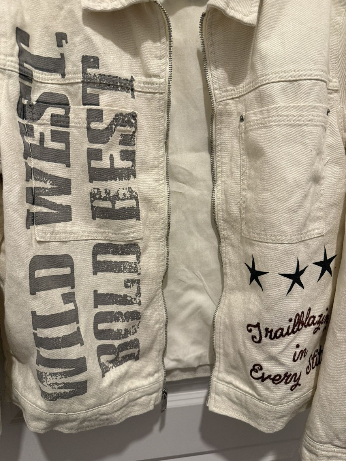 Vintage Vintage Cowboy Graphic Denim Jacket Size US M / EU 48-50 / 2 - 4 Thumbnail