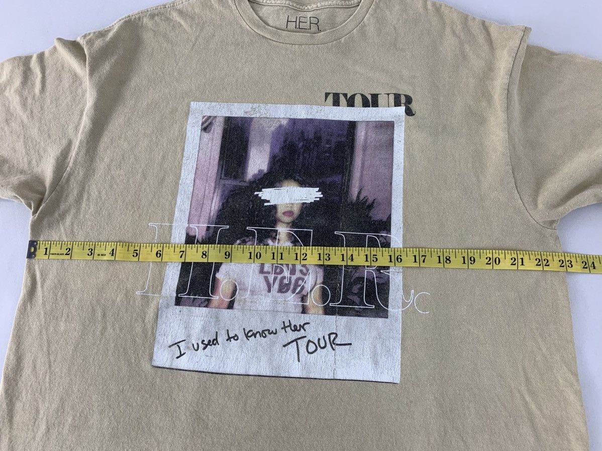 Band Tees HER Used To Know Her US Tour Graphic Screen Printed Tee Size US XL / EU 56 / 4 - 6 Thumbnail