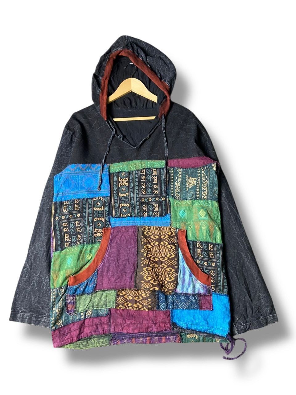 Japanese Brand Japanese Brand Patchwork Design Hoodie (159) Size US S / EU 44-46 / 1 - 2 Thumbnail