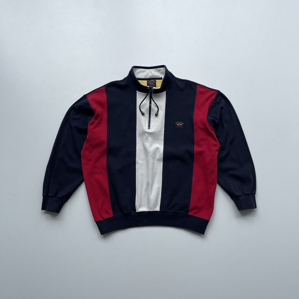 Paul & Shark × Vintage Paul & Shark Yachting 90’s Vintage Half Zip Stripe Sweater Size US M / EU 48-50 / 2 - 1 Thumbnail