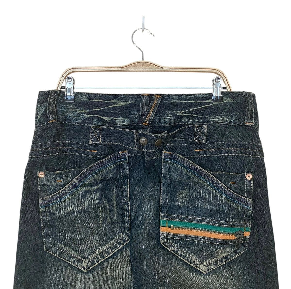 Japanese Brand × Le Grande Bleu (L.G.B.) × Vintage Vintage Japanese Brand Ultimax Flared Jeans 2000s Size US 35 - 3 Thumbnail