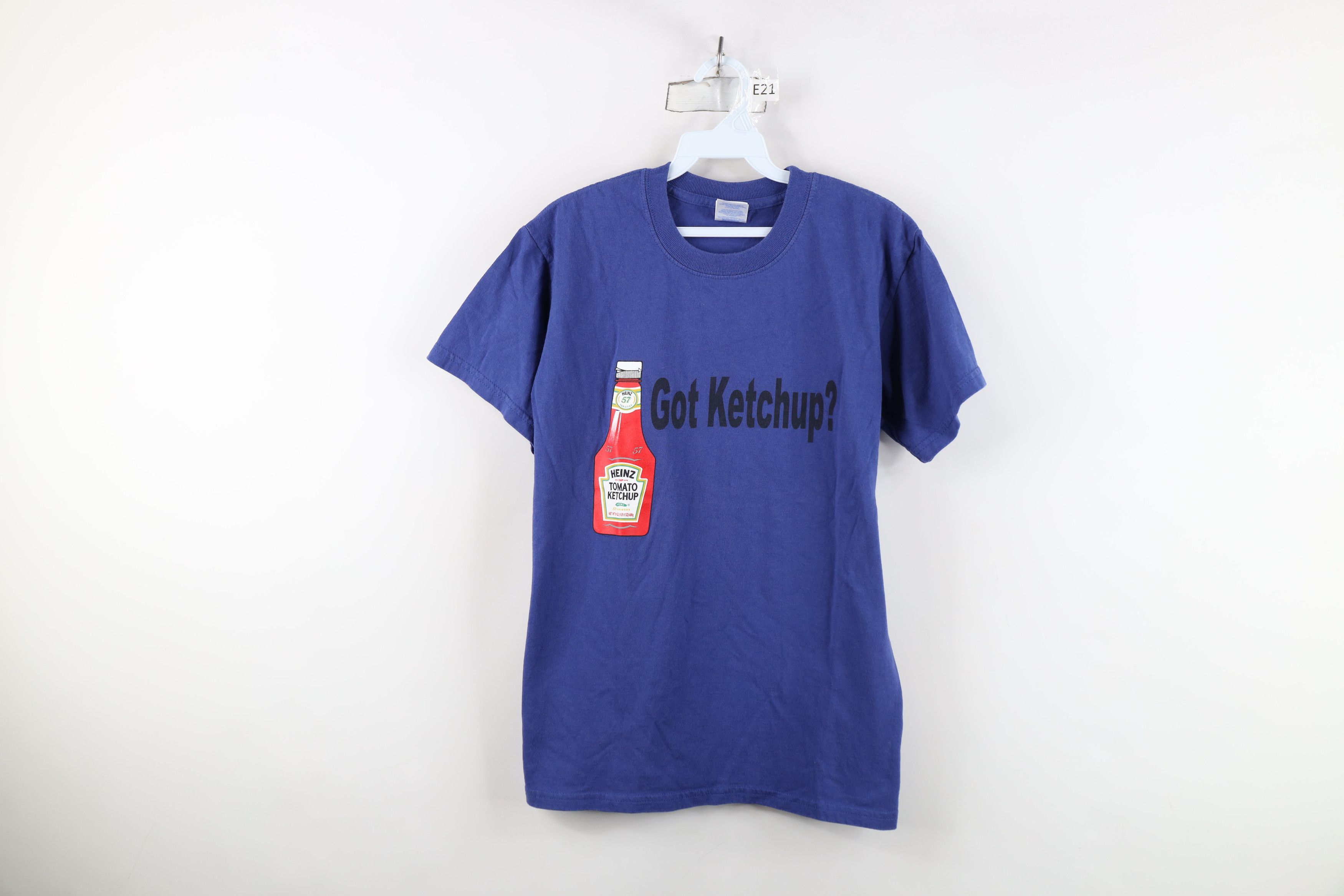 Vintage Vintage Spell Heinz Got Ketchup Short Sleeve T-Shirt Blue Size US S / EU 44-46 / 1 - 1 Thumbnail