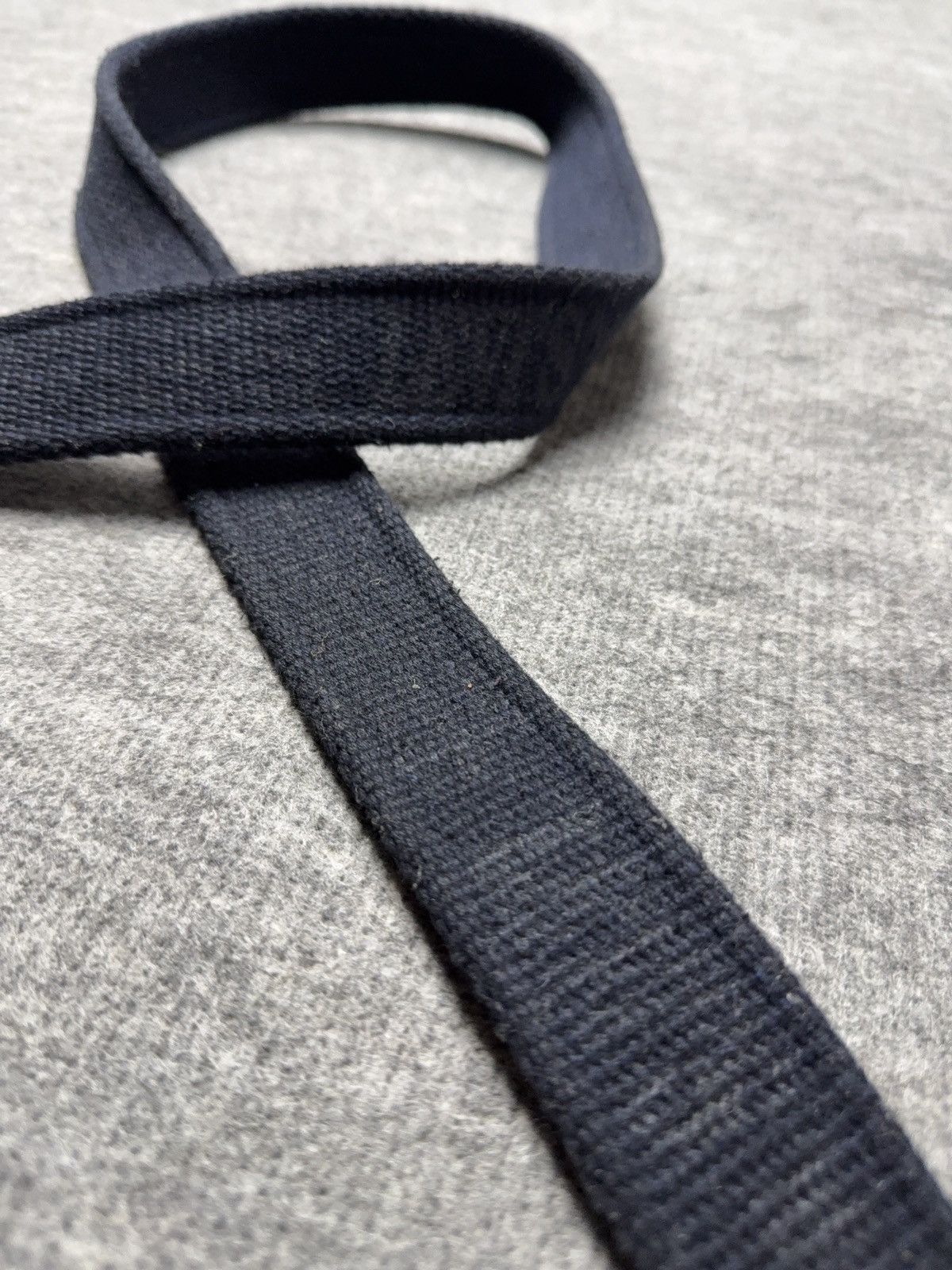 Levi's 00s Y2K Vintage Levi’s Navy Cotton Belt Metal Logo Buckle Size ONE SIZE - 11 Thumbnail