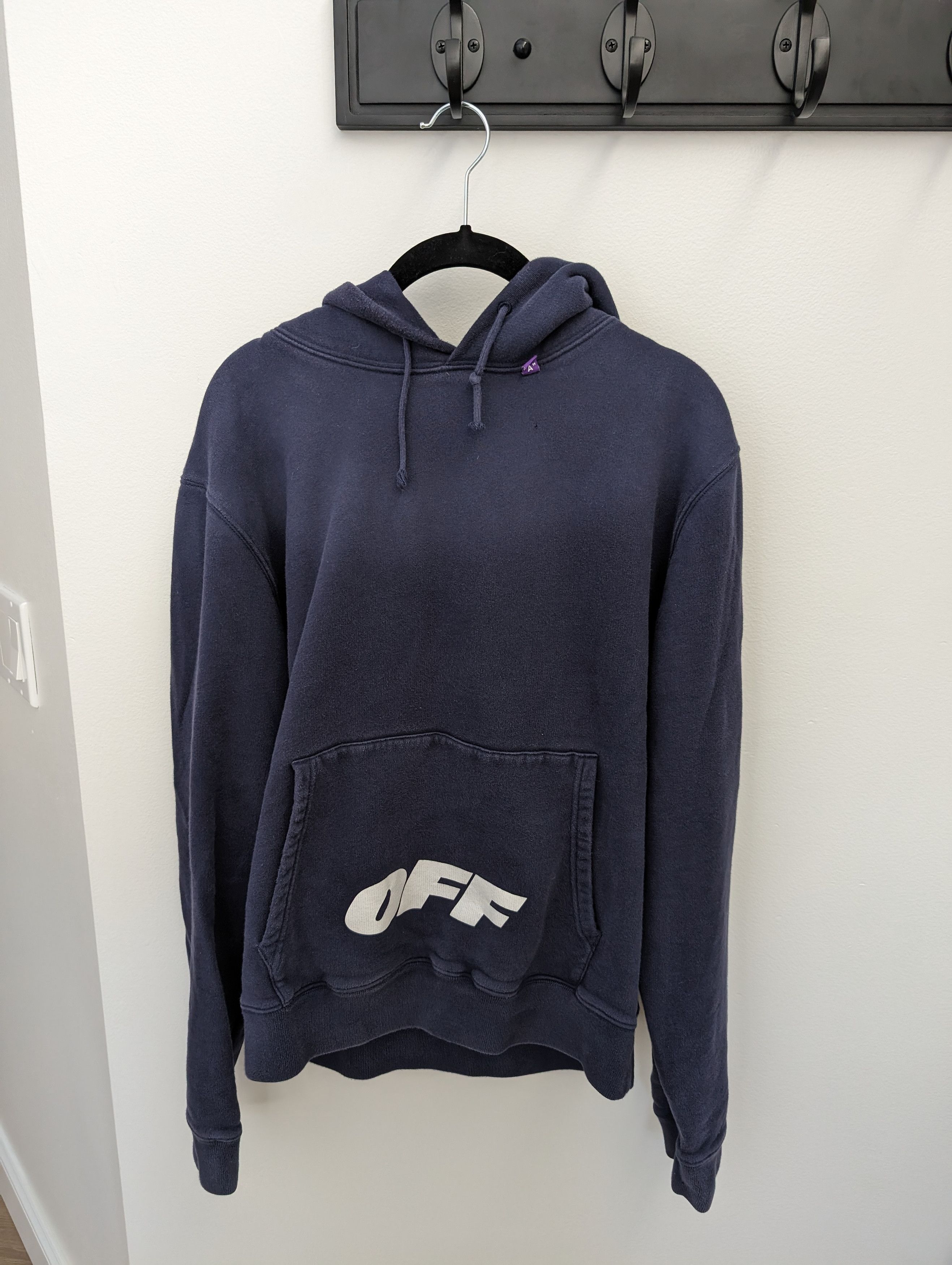 Off white store blue wing hoodie