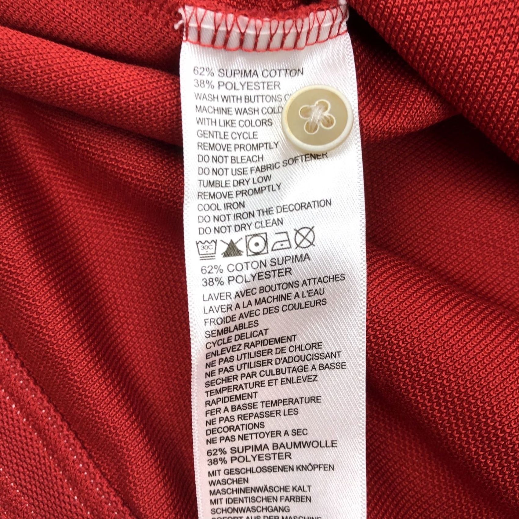 Tommy Bahama Tommy Bahama Polo Shirt Short Sleeve Red XL Men’s Supima Cotton Blend Marlin Embroidered Logo Button Closure Navy Size US XL / EU 56 / 4 - 7 Thumbnail