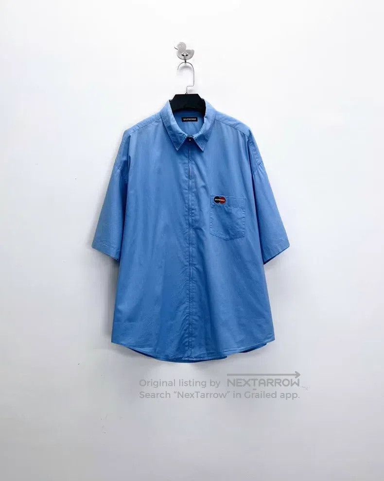 Balenciaga Balenciaga Blue Pocket Embroidered Mastercard Letter Logo Size XS / US 0-2 / IT 36-38 - 1 Thumbnail
