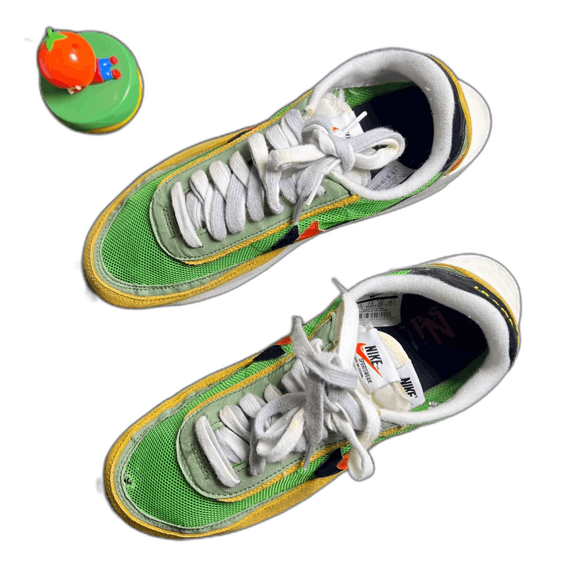 Sacai sacai Yellow Green Sneakers Size 42 Size US 9 / EU 42 - 1 Thumbnail