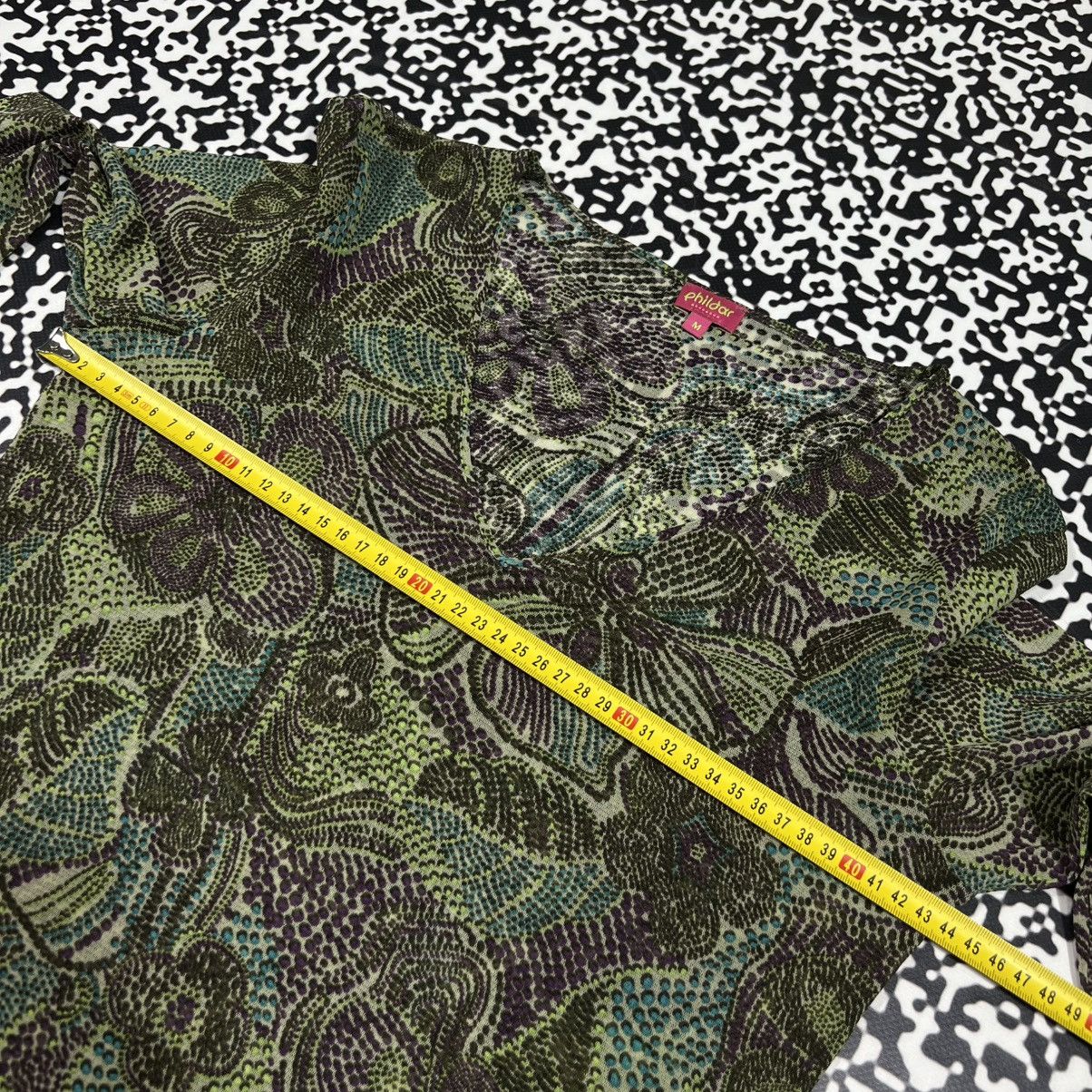 Japanese Brand Vintage Y2K Japanese Floral Mesh Longsleeve Retro 90s Style Size M / US 6-8 / IT 42-44 - 20 Thumbnail