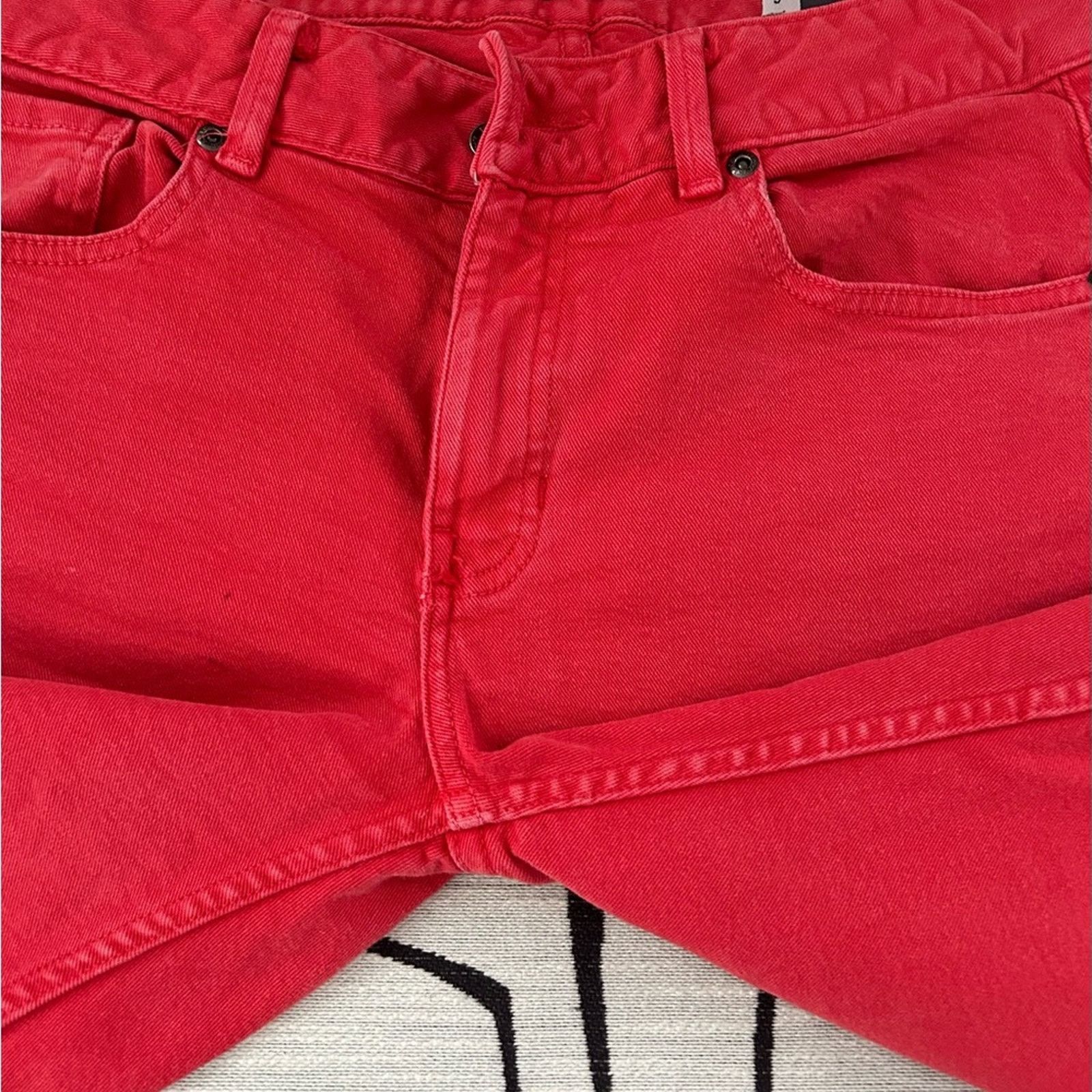 Kill City Kill city conspirators unisex Orange denim jean shorts W32 Size US 32 / EU 48 - 6 Thumbnail
