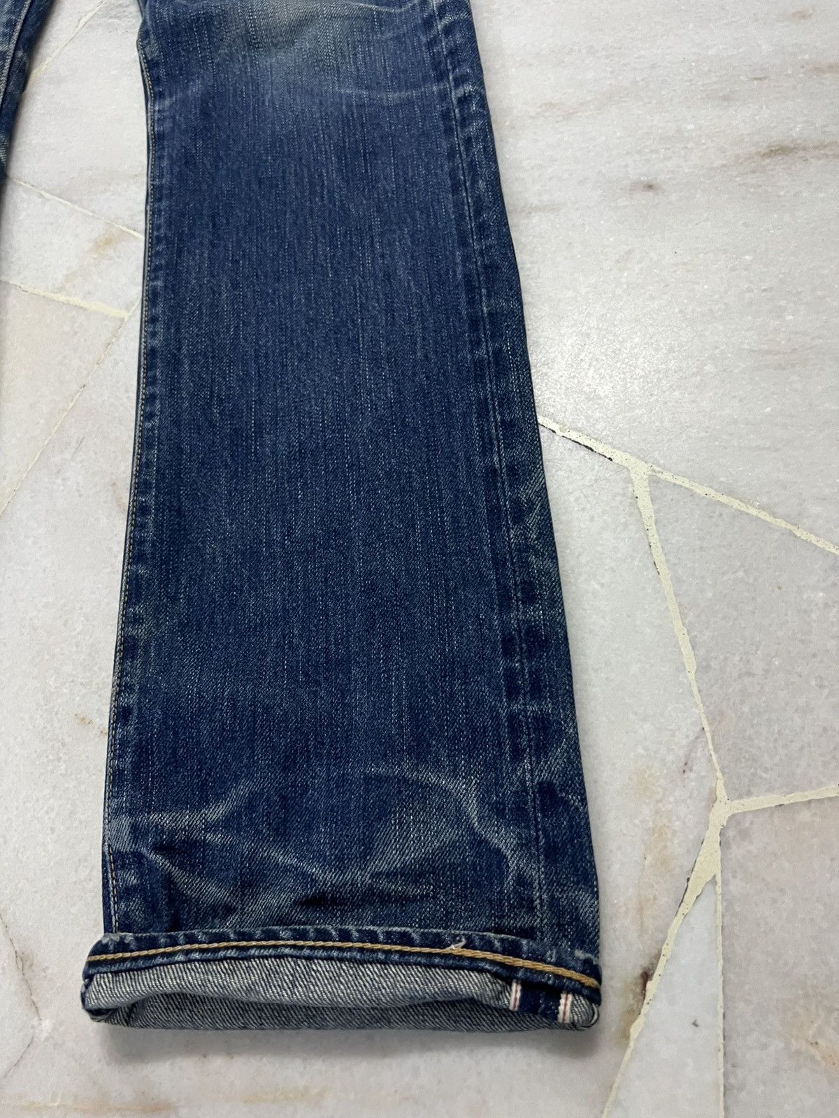 Japanese Brand Vintage Kuro Graphite Distressed Selvedge Jean Japan Size US 30 / EU 46 - 5 Thumbnail