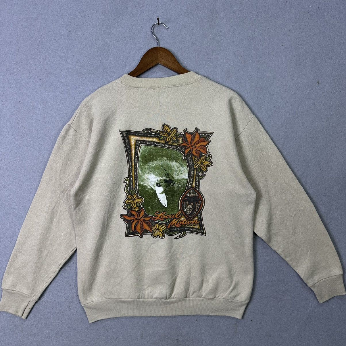 Vintage Vintage 1990s Local Motion USA Sweatshirt Medium Made in USA Size US M / EU 48-50 / 2 - 1 Thumbnail