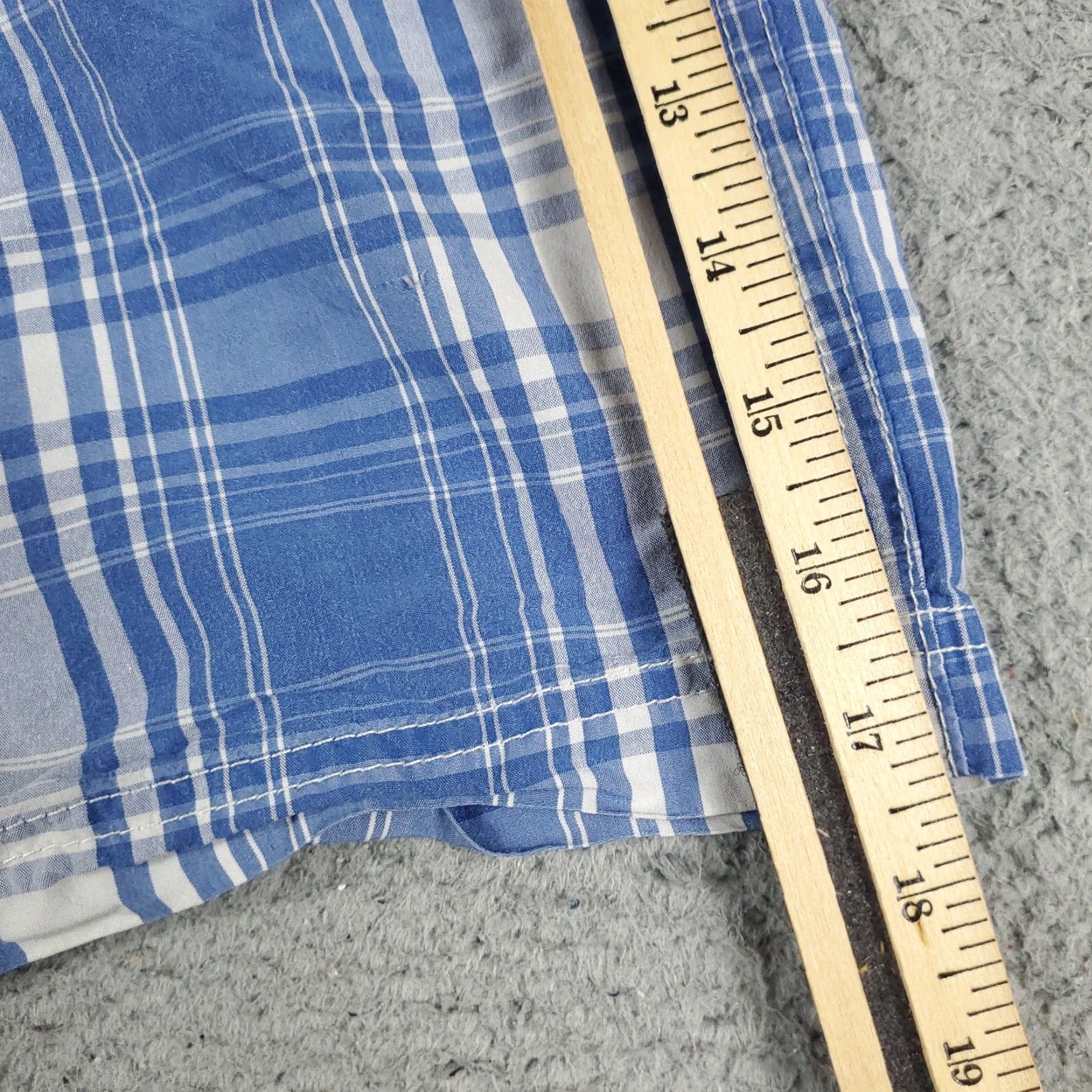 Tommy Hilfiger Tommy Hilfiger Shorts Mens Medium Blue Plaid Beach Swim Trunks Board Shorts Size US 31 - 5 Thumbnail
