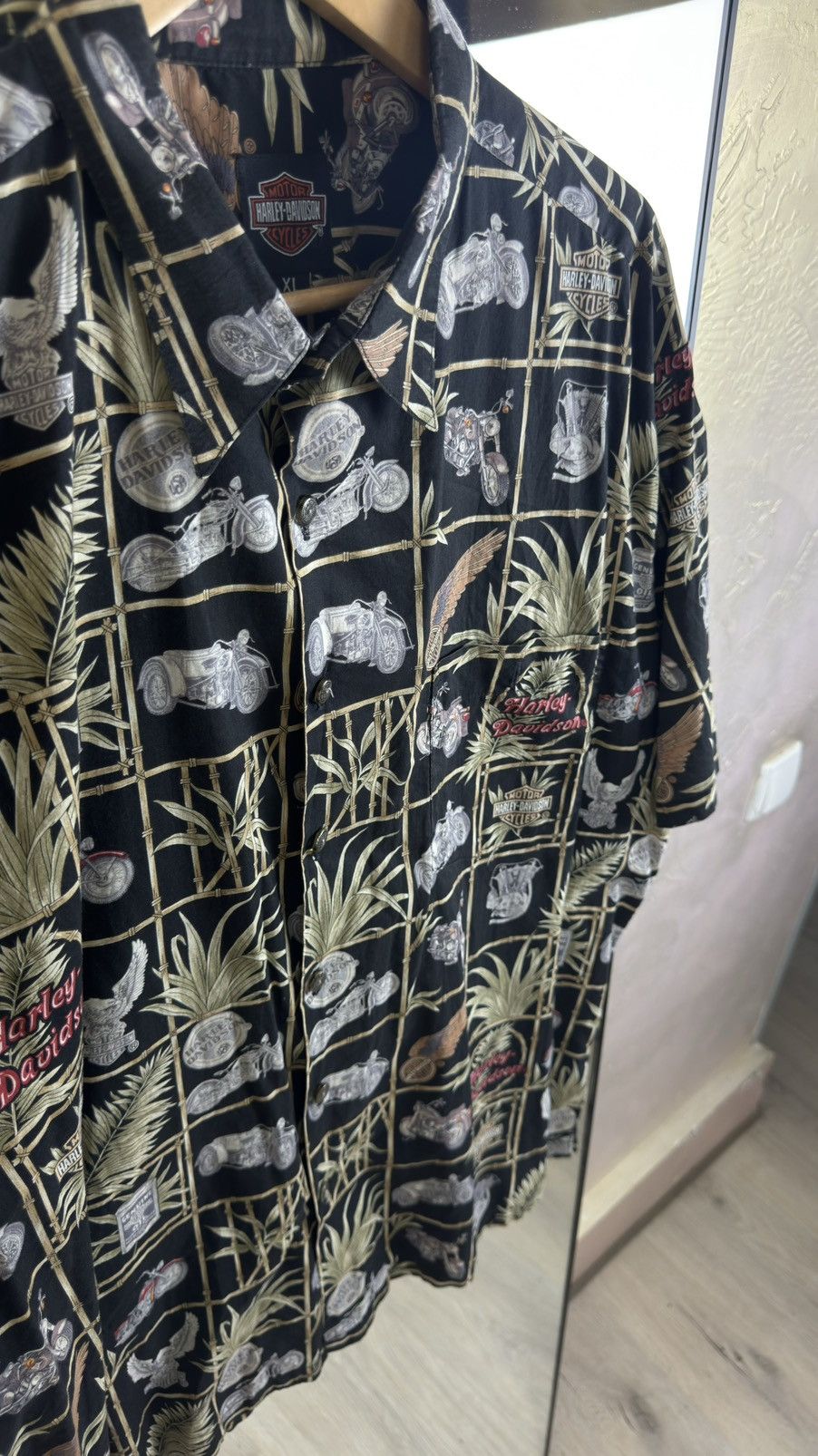 Harley Davidson Harley Davidson xTori Richard Cotton Lawn Bamboo Aloha Shirt Size US XL / EU 56 / 4 - 7 Thumbnail