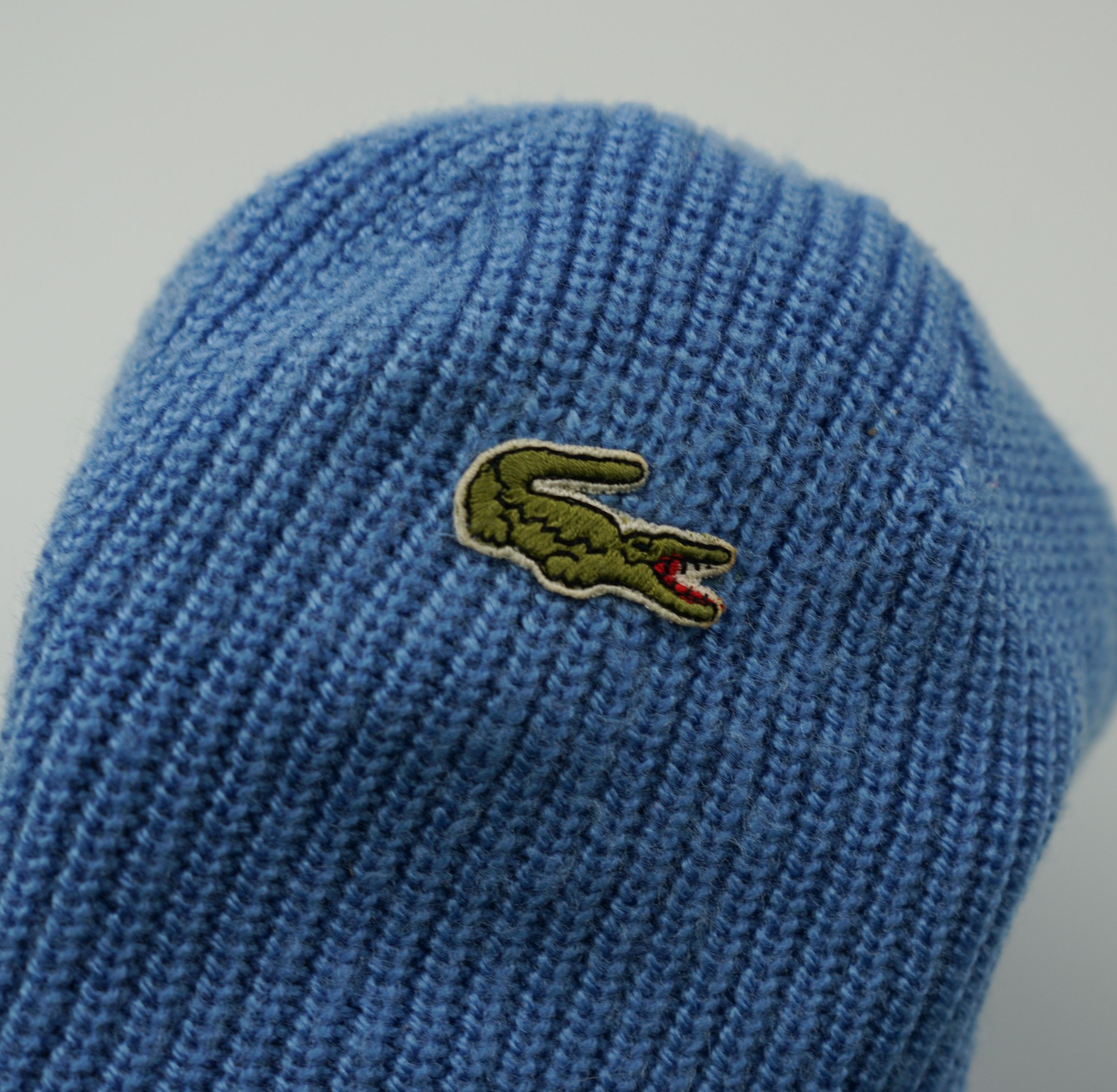 Lacoste × Vintage Vintage Chemise Lacoste Beanie Hat Size ONE SIZE - 5 Thumbnail