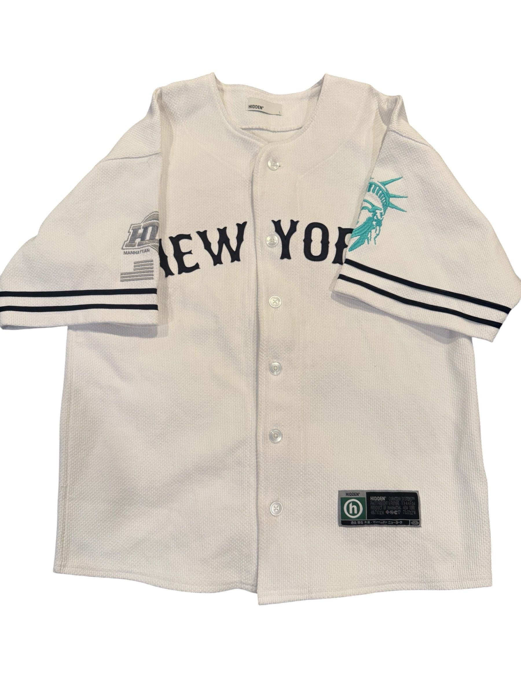 HIDDEN Hidden NY Baseball Jersey Size US L / EU 52-54 / 3 - 2 Thumbnail