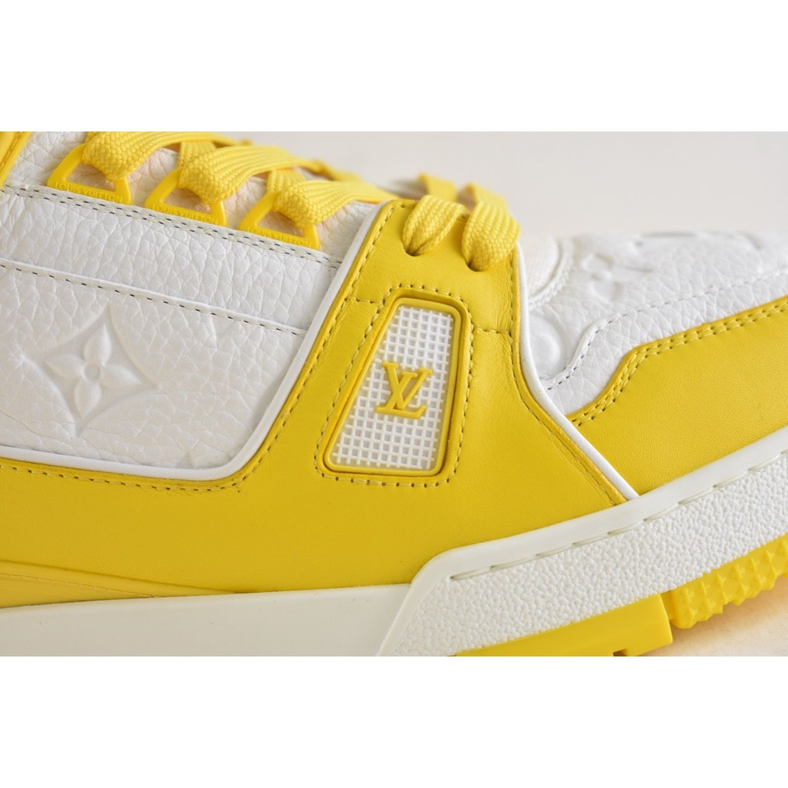 Louis Vuitton Louis Vuitton Yellow White Empreinte Leather Low Trainer Size US 9 / EU 42 - 5 Thumbnail