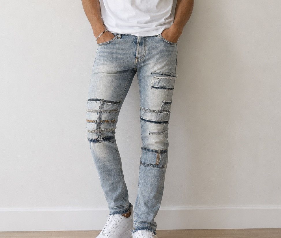 Other Tainted NY Denim Patches Jeans Size 30 Size US 30 / EU 46 - 1 Thumbnail
