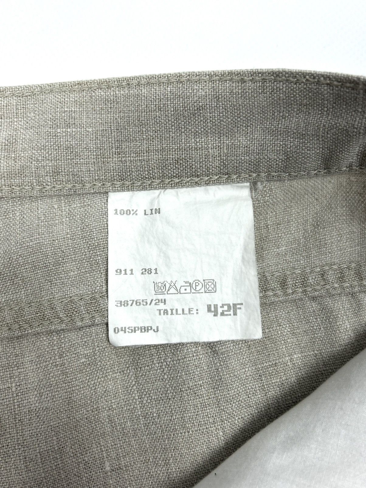 Balmain rare Balmain Vintage Heavy Linen Tailored Pants Beige 42 M Size US 32 / EU 48 - 16 Thumbnail
