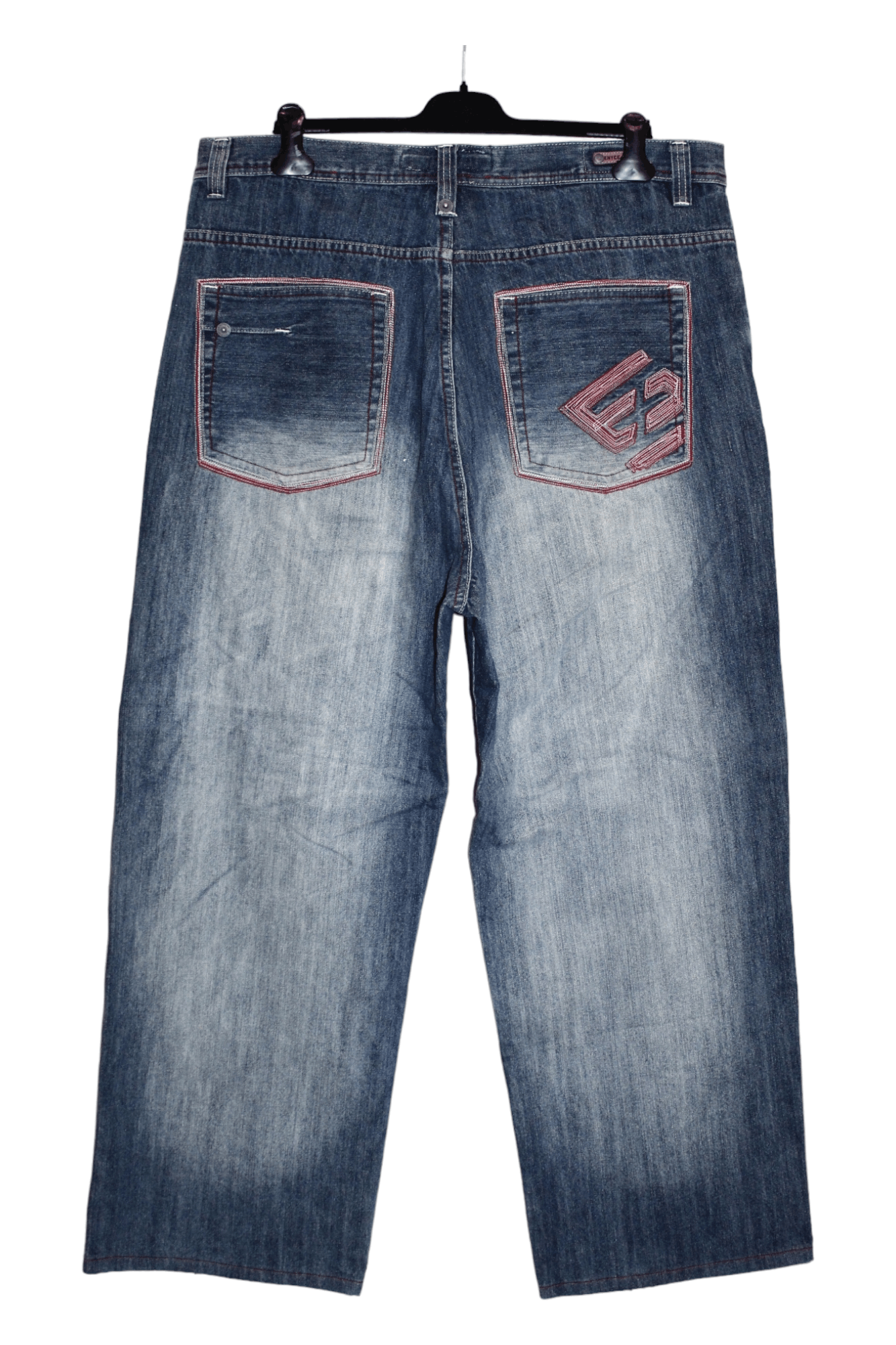 Enyce 🔥90s VTG ENYCE Faded Blue Denim Baggy Rap Jeans Size US 42 / EU 58 - 2 Thumbnail