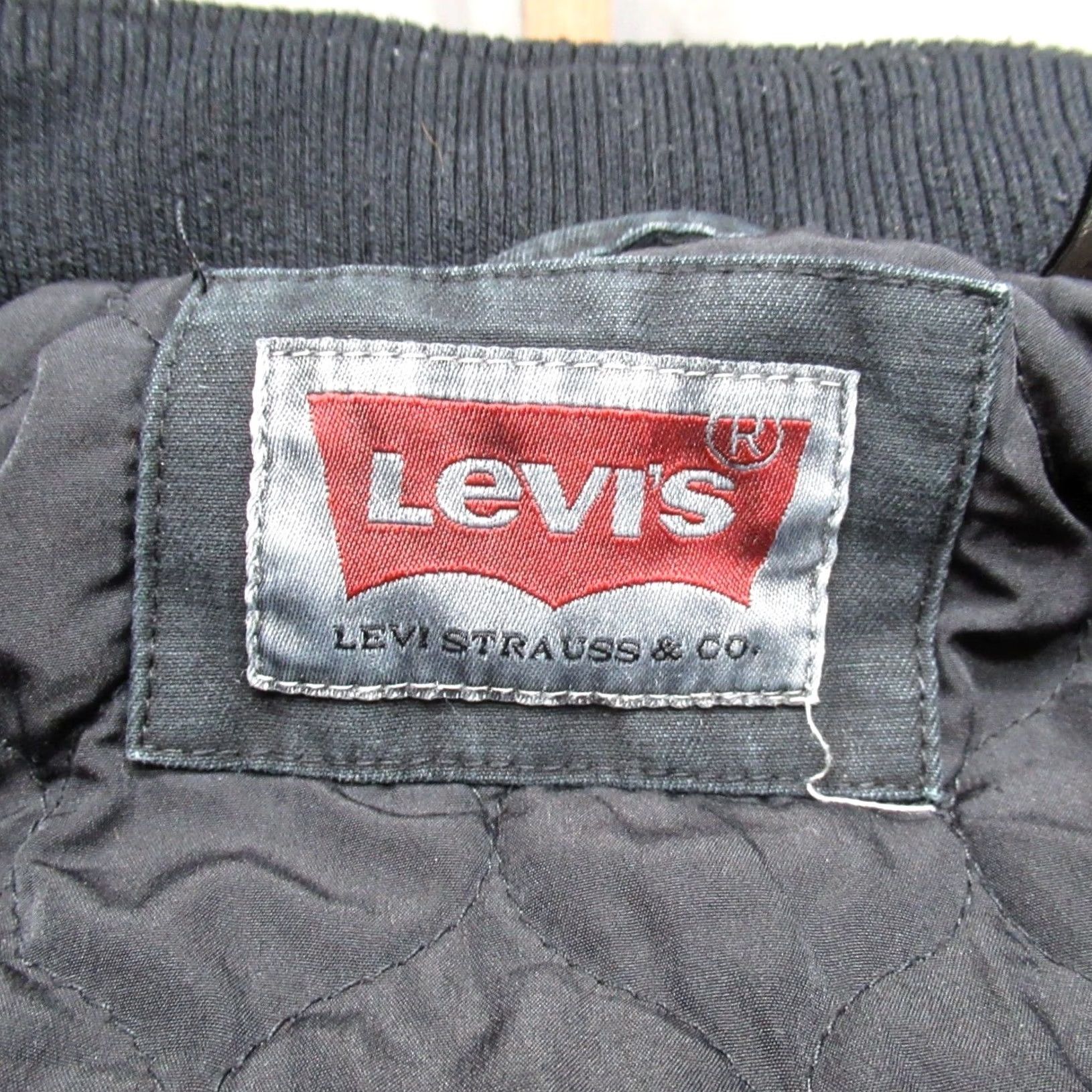Levi's Levis Jacket Mens Medium Black Quilted Lined Full Zip Rugged Insulated Work Size US M / EU 48-50 / 2 - 5 Thumbnail
