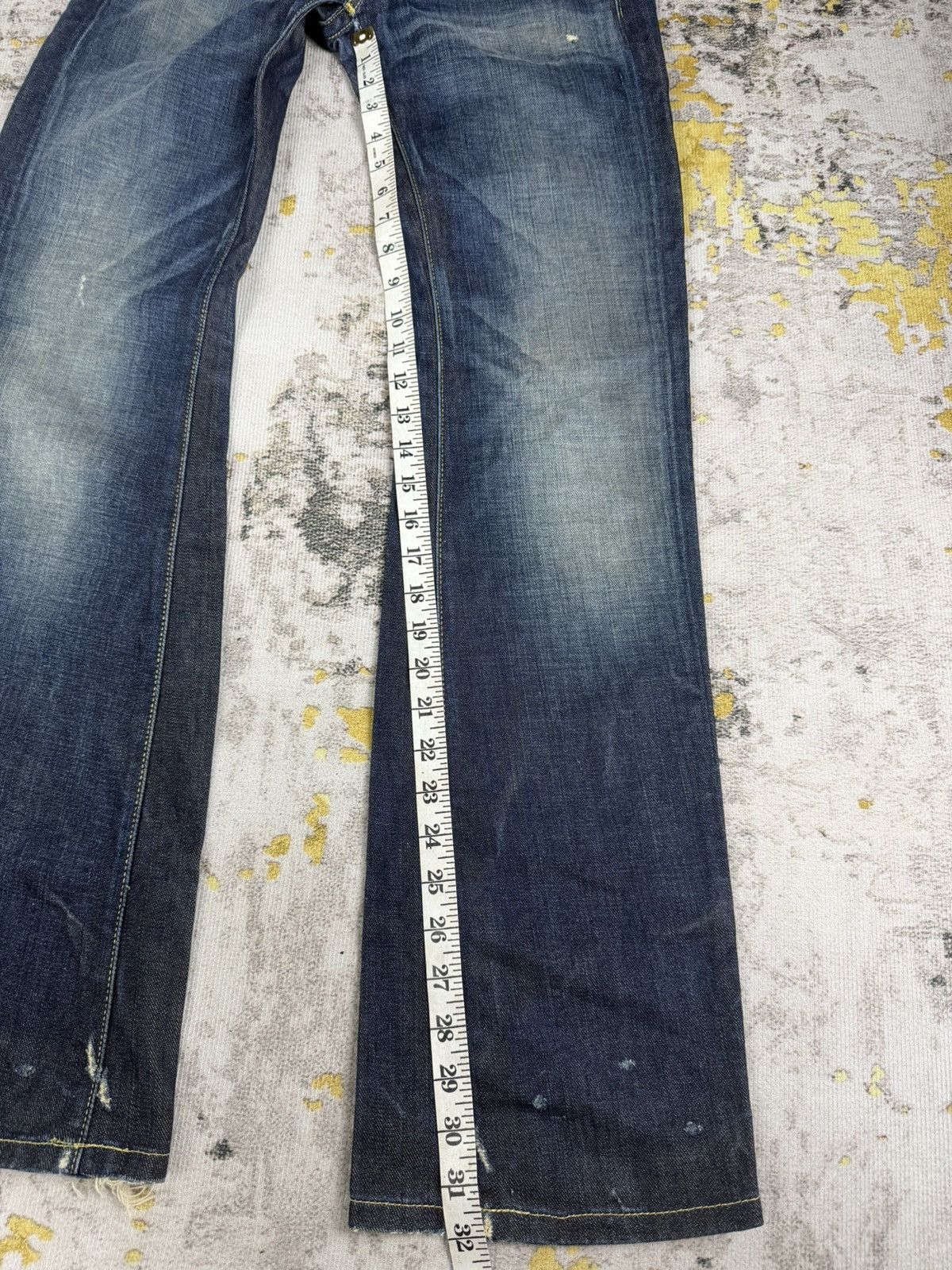 Tornado Mart Vintage 90s Replay Flared Wash Jeans Size US 28 / EU 44 - 9 Thumbnail