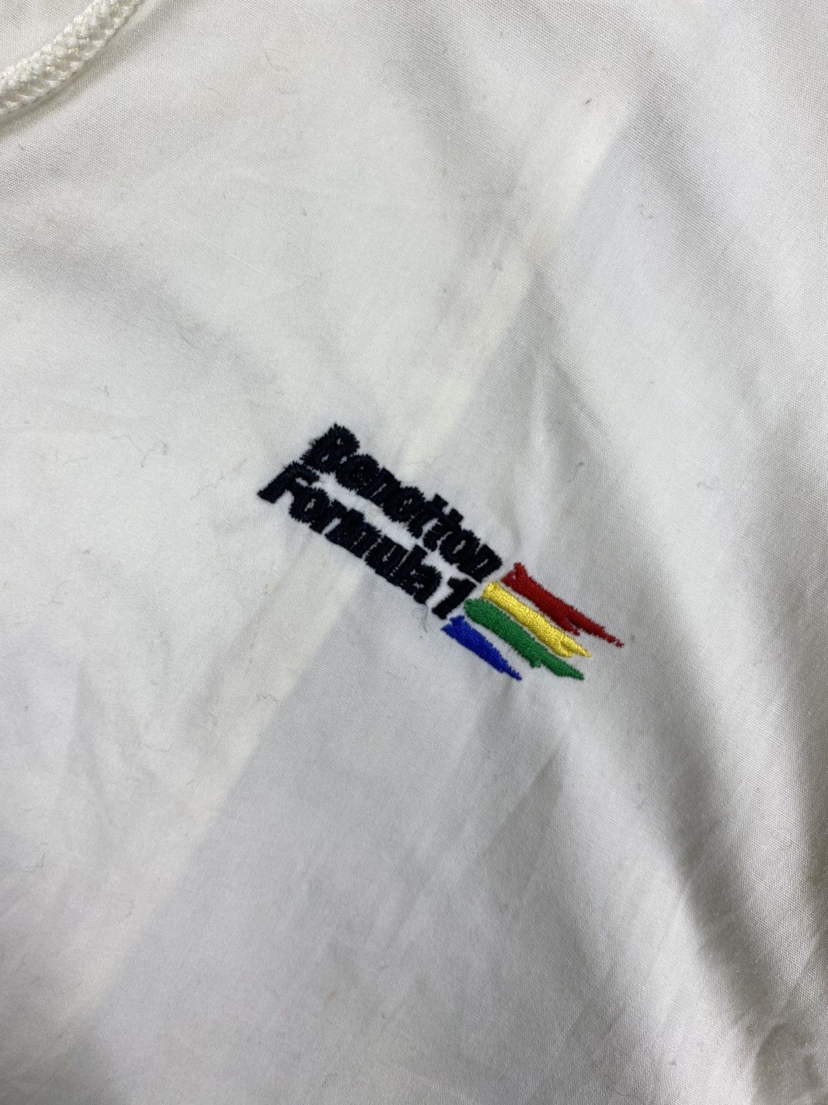 Benetton Vintage Benetton Formula 1 Zip-Up Hooded Design Windbreaker Size US L / EU 52-54 / 3 - 7 Thumbnail