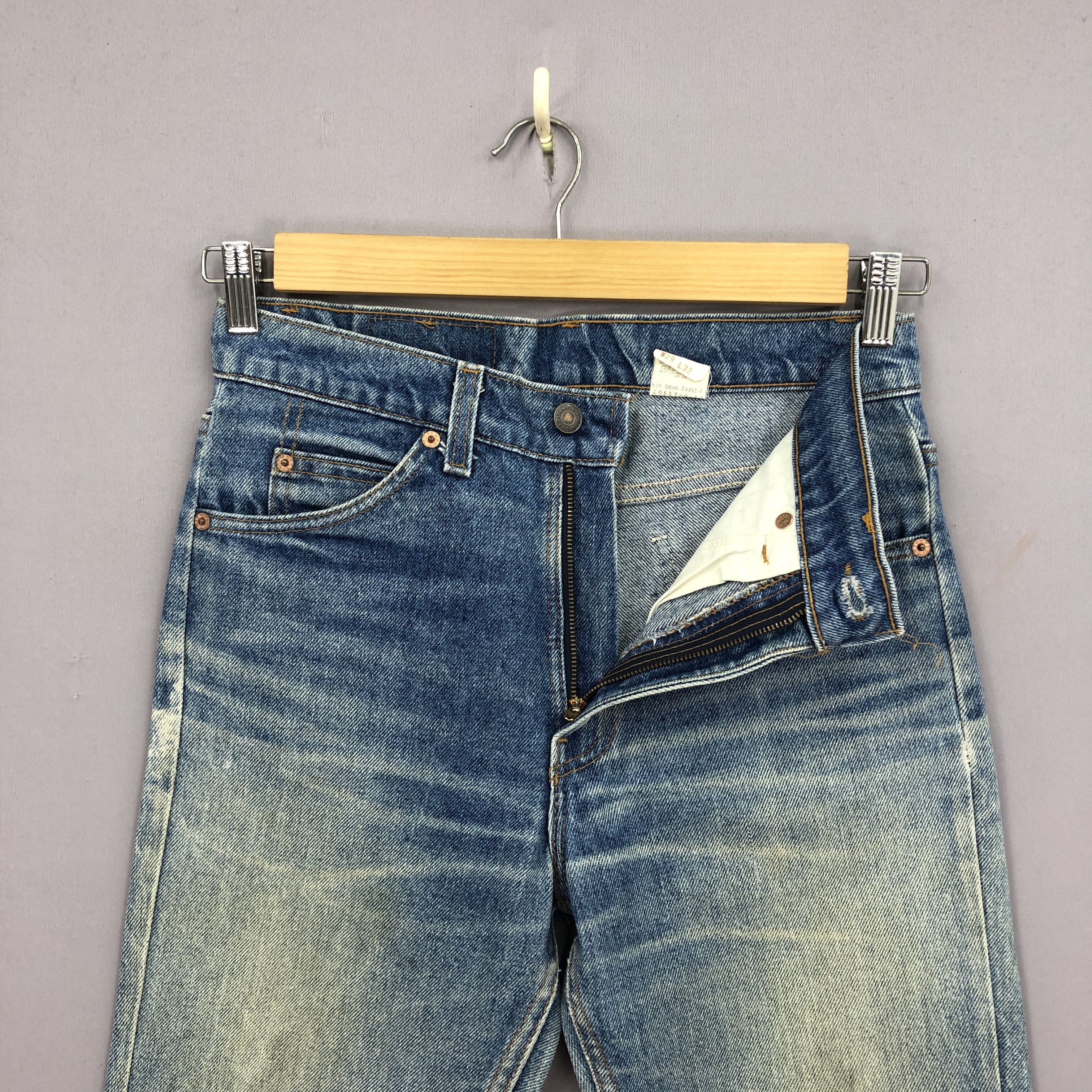 Levi's × Vintage Vintage Levis 517 Faded Jeans Levi's Flare Bell Bottom Denim Size 28" / US 6 / IT 42 - 6 Thumbnail