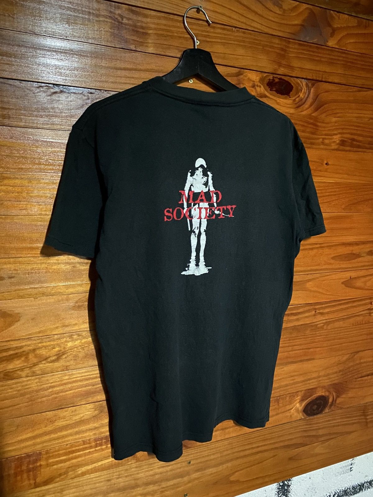 Band Tees Vintage Mad Society Skeleton Grunge Punk Made In Usa Size US M / EU 48-50 / 2 - 9 Thumbnail