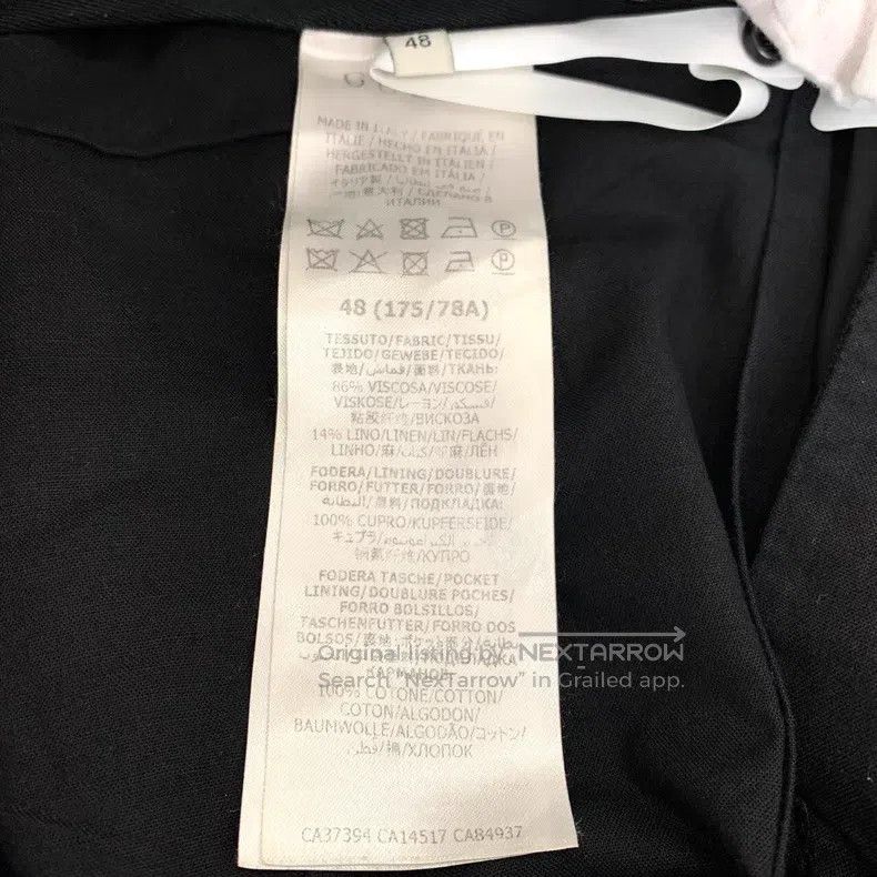 Gucci Gucci Logo letter decoration black cotton linen blend stra Size US 32 / EU 48 - 8 Thumbnail