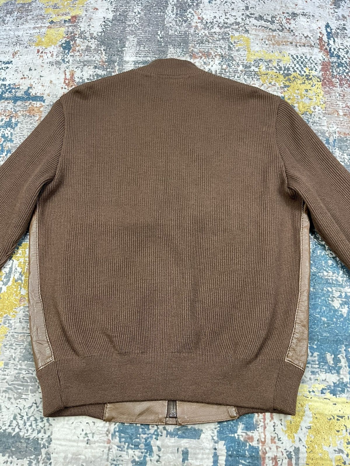 Torras Vintage Torras Spain Leather Switched Sweater Jackets Size US M / EU 48-50 / 2 - 5 Thumbnail