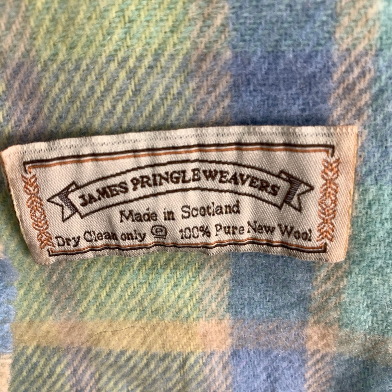 Other 100% Pure New Wool Multicolor Plaid Scarf Size ONE SIZE - 3 Thumbnail