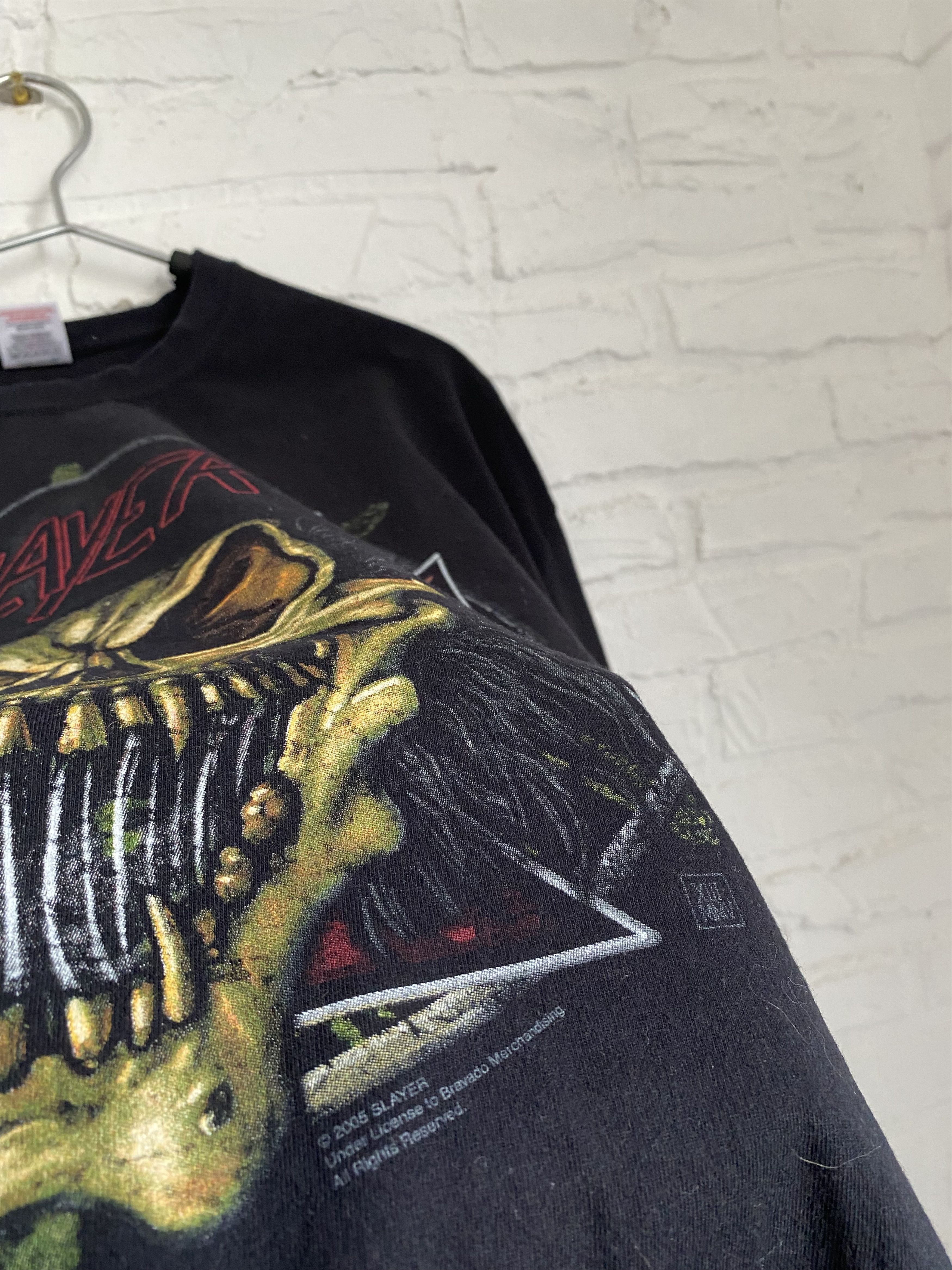 Band Tees × Vintage Vintage 2005 Slayer tour 666 t-shirt Size US XL / EU 56 / 4 - 3 Thumbnail