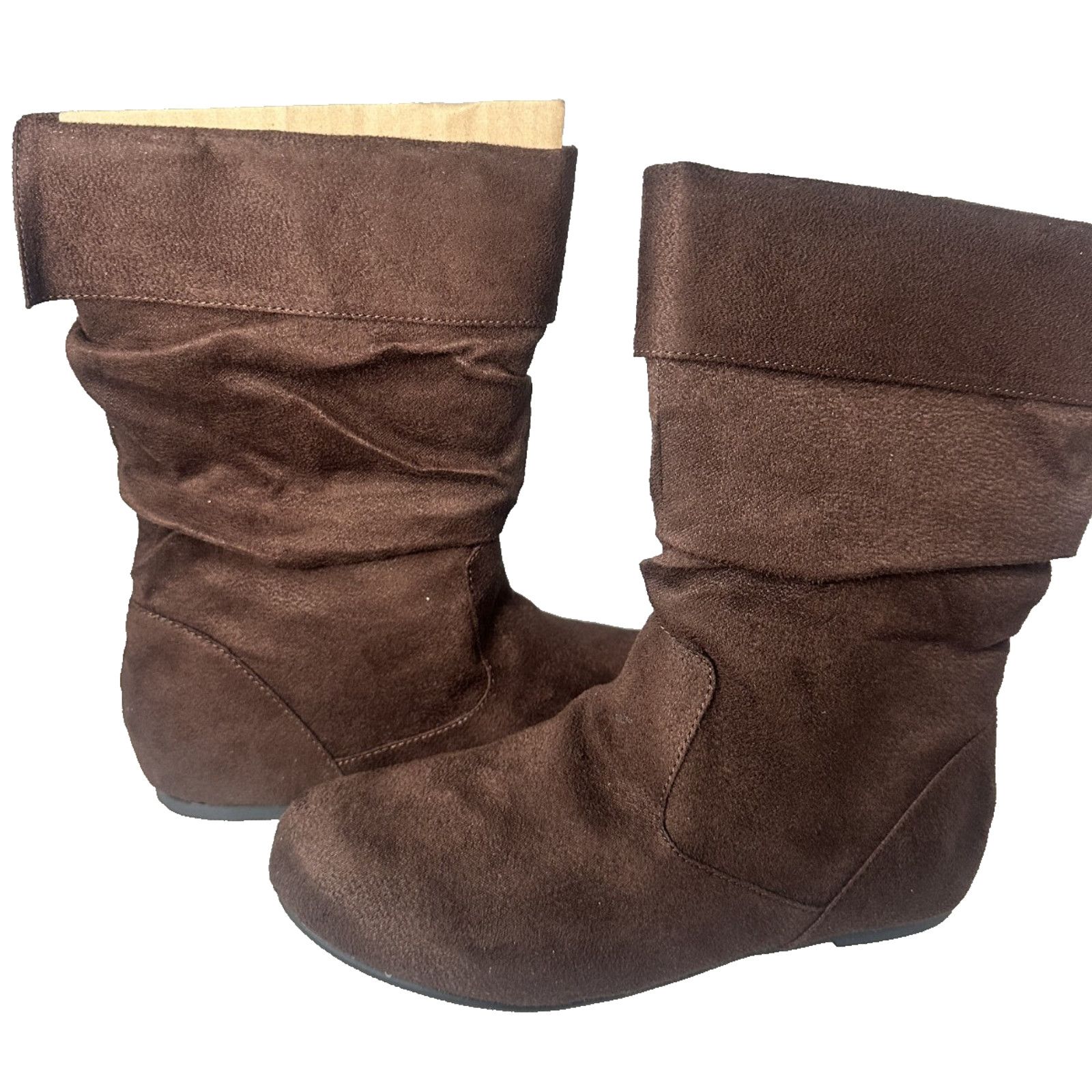Other New Jelly Beans Little Girls Brown Round Toe Flat Boots Size US 4 / IT 34 - 3 Thumbnail