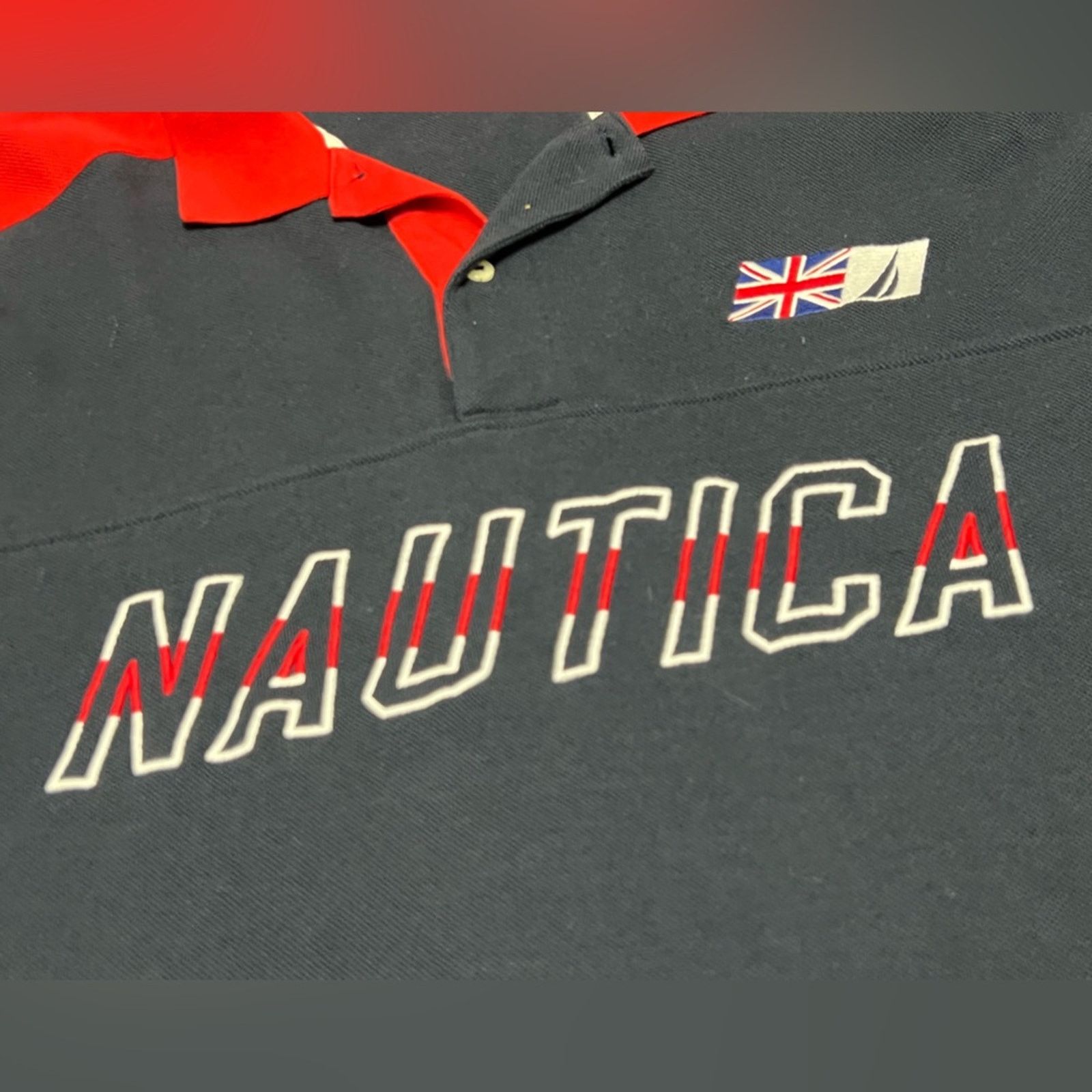 Nautica Nautica Rugby Polo Shirt Great Britain Shirt CLEAN Size US XL / EU 56 / 4 - 3 Thumbnail